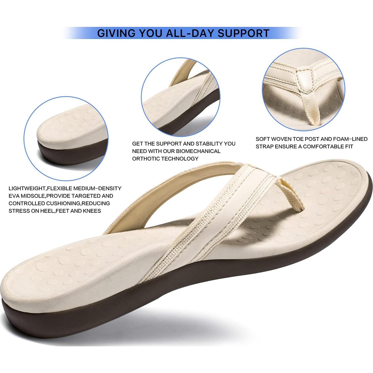 Sandalias Ortopédicas LLSOARSS para Mujeres - Soporte Arco y Comodidad