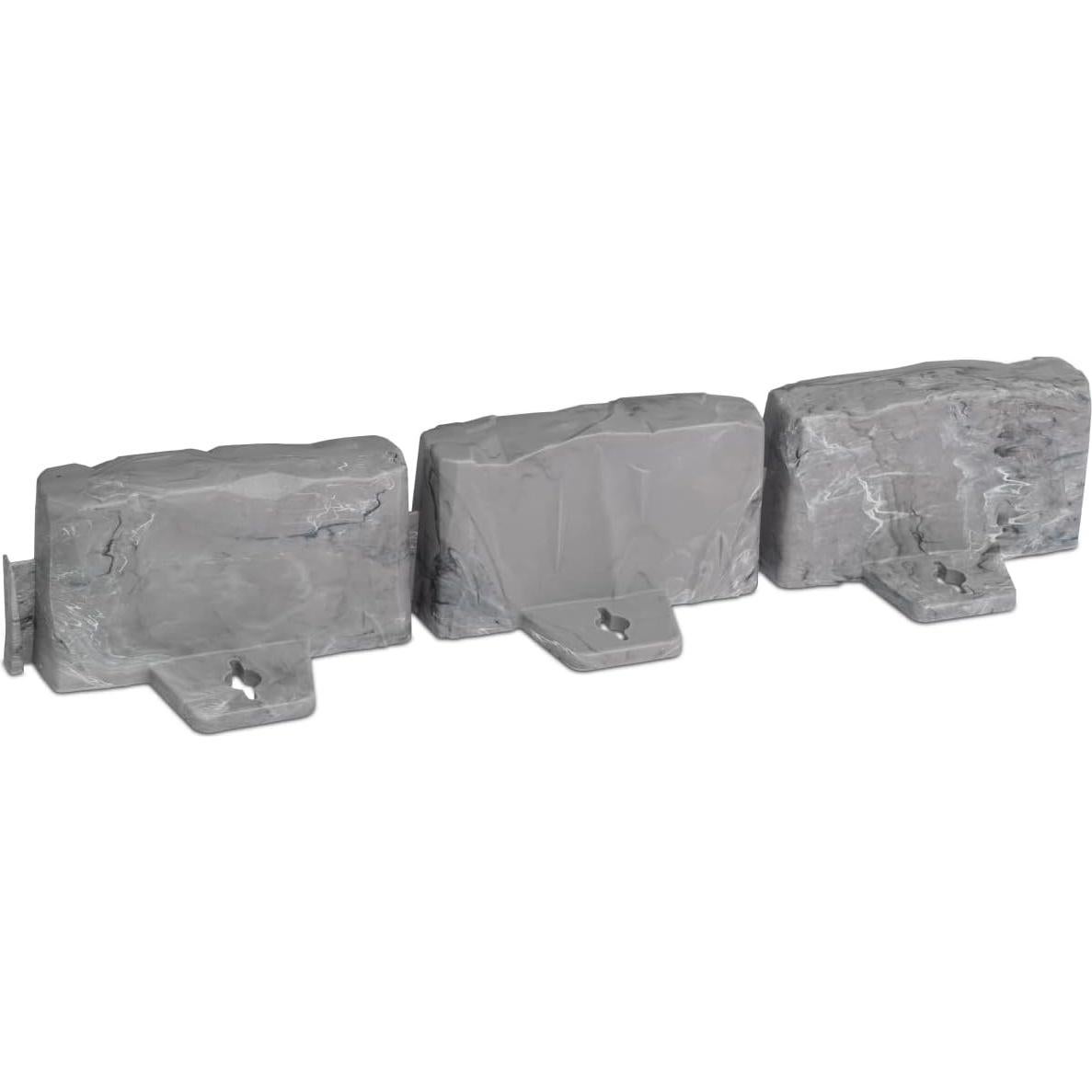 EasyFlex Bordes de Jardín Decorativos 60 Pies Gris Pizarra