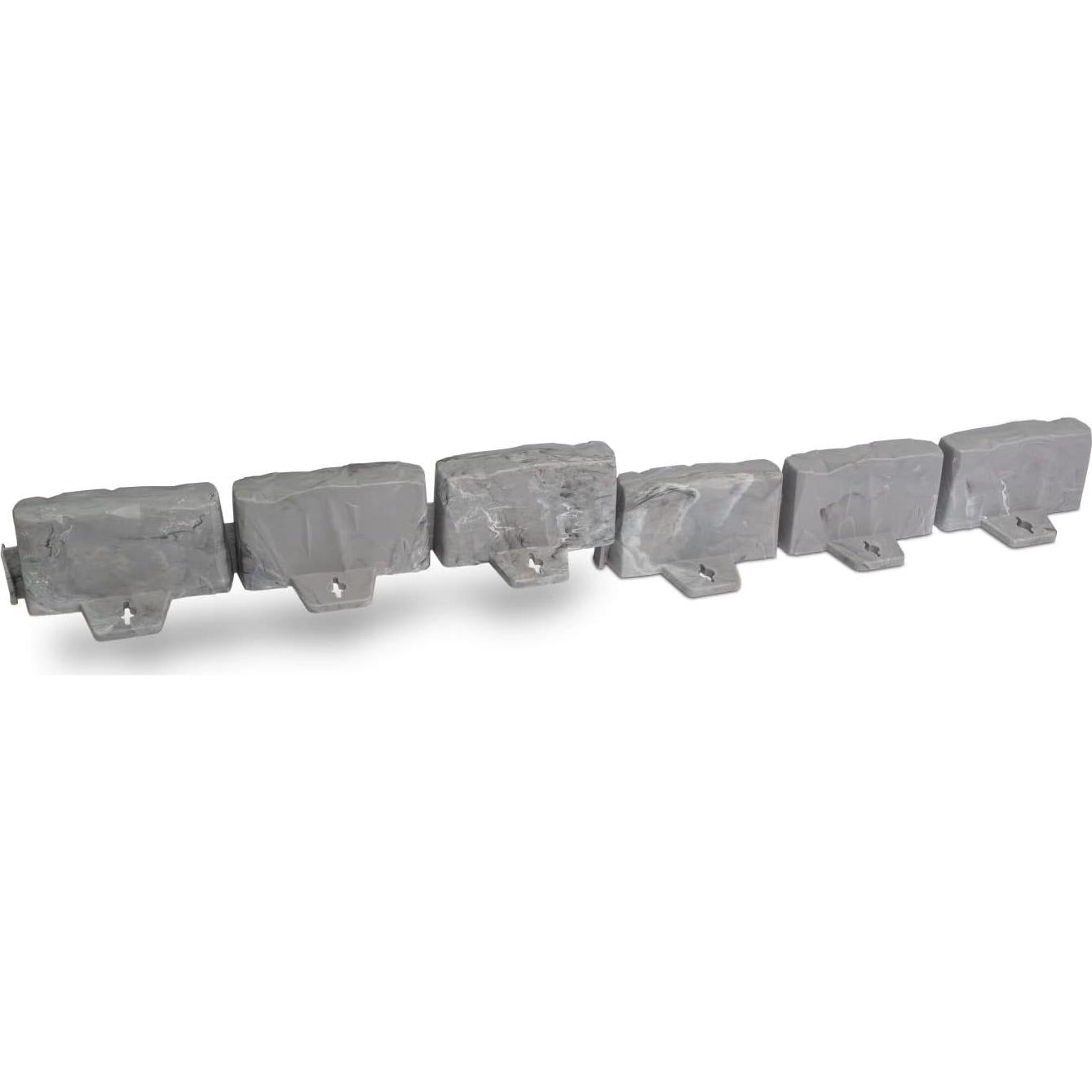 EasyFlex Bordes de Jardín Decorativos 60 Pies Gris Pizarra