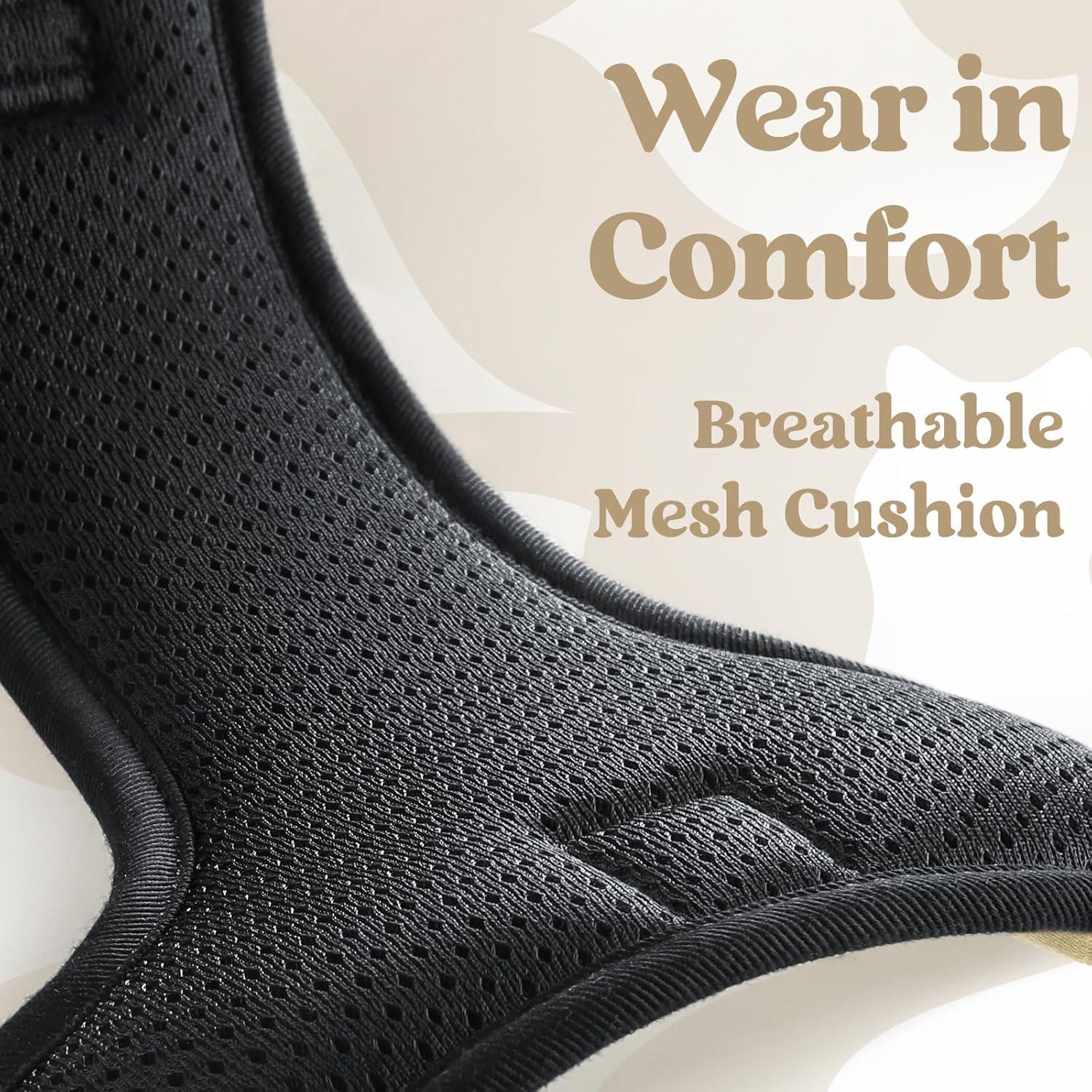 Arnés para Perros Rabbitgoo Pequeño Beige Ajustable Sin Tirones