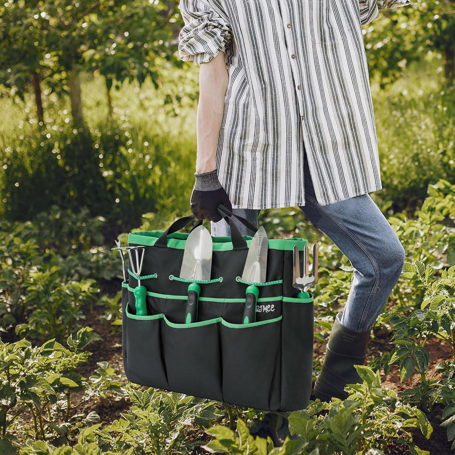 Juego de Herramientas de Jardín OUUTMEE 9 Piezas Acero Inoxidable