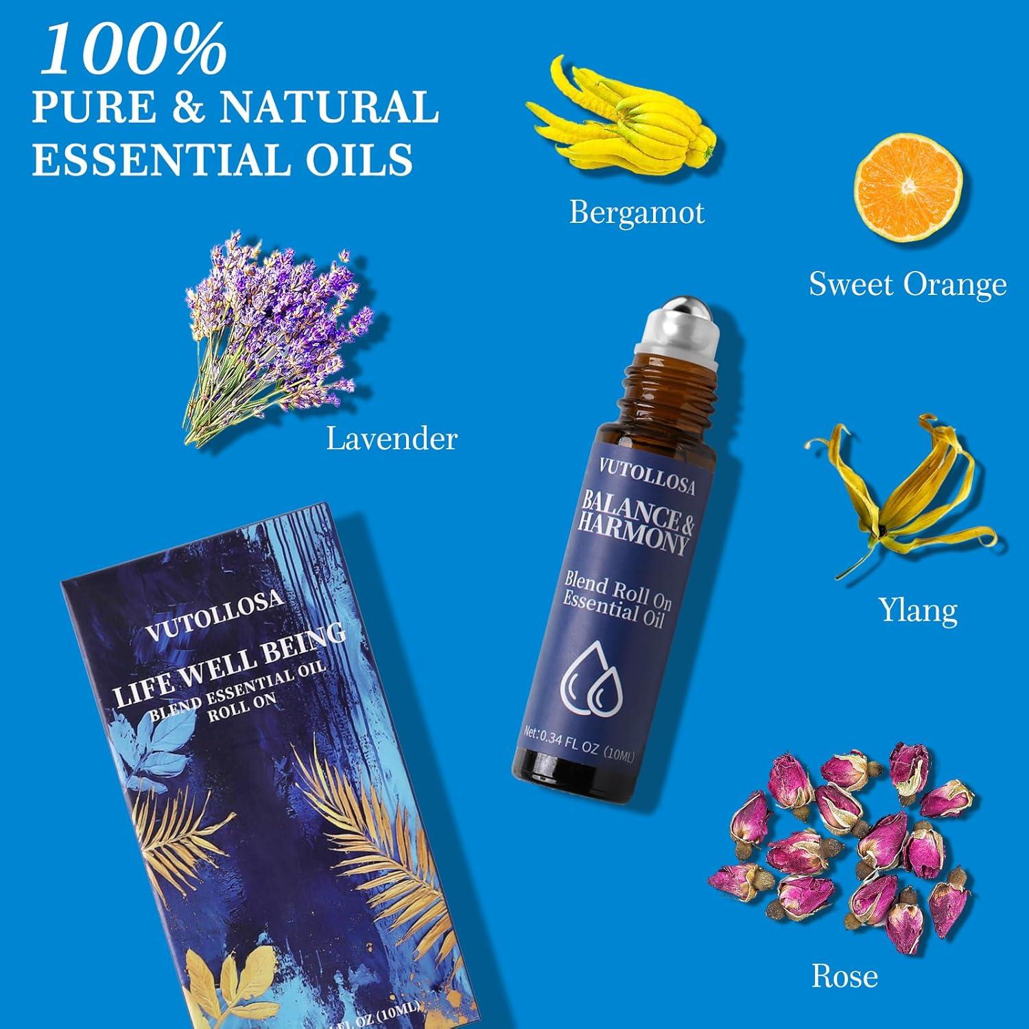 Aceite Esencial Roll On VUTOLLOSA 100% Natural 10ml - Alivio Estrés