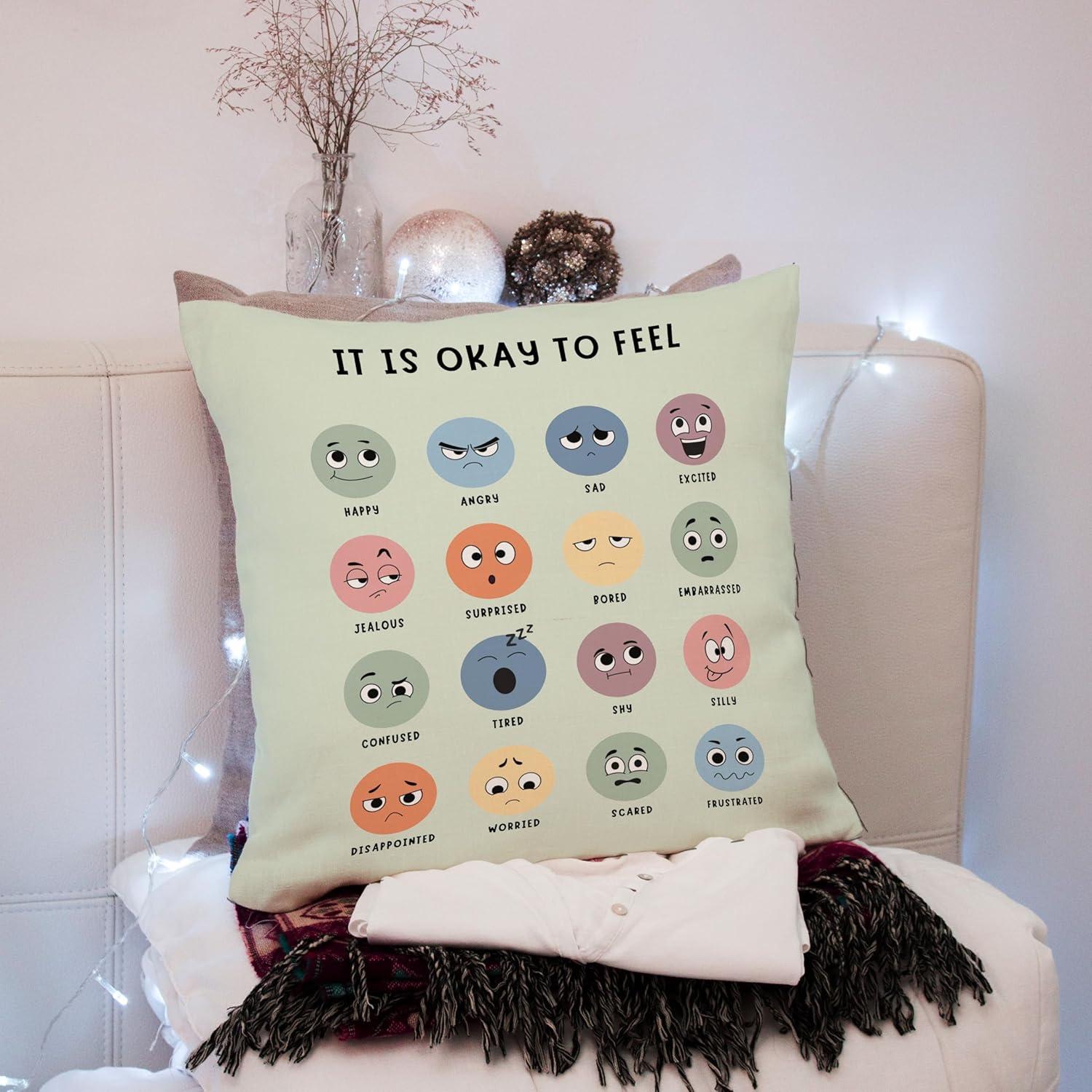 Funda de Almohada Decorativa Nogrit 61x61 cm Verde Franela