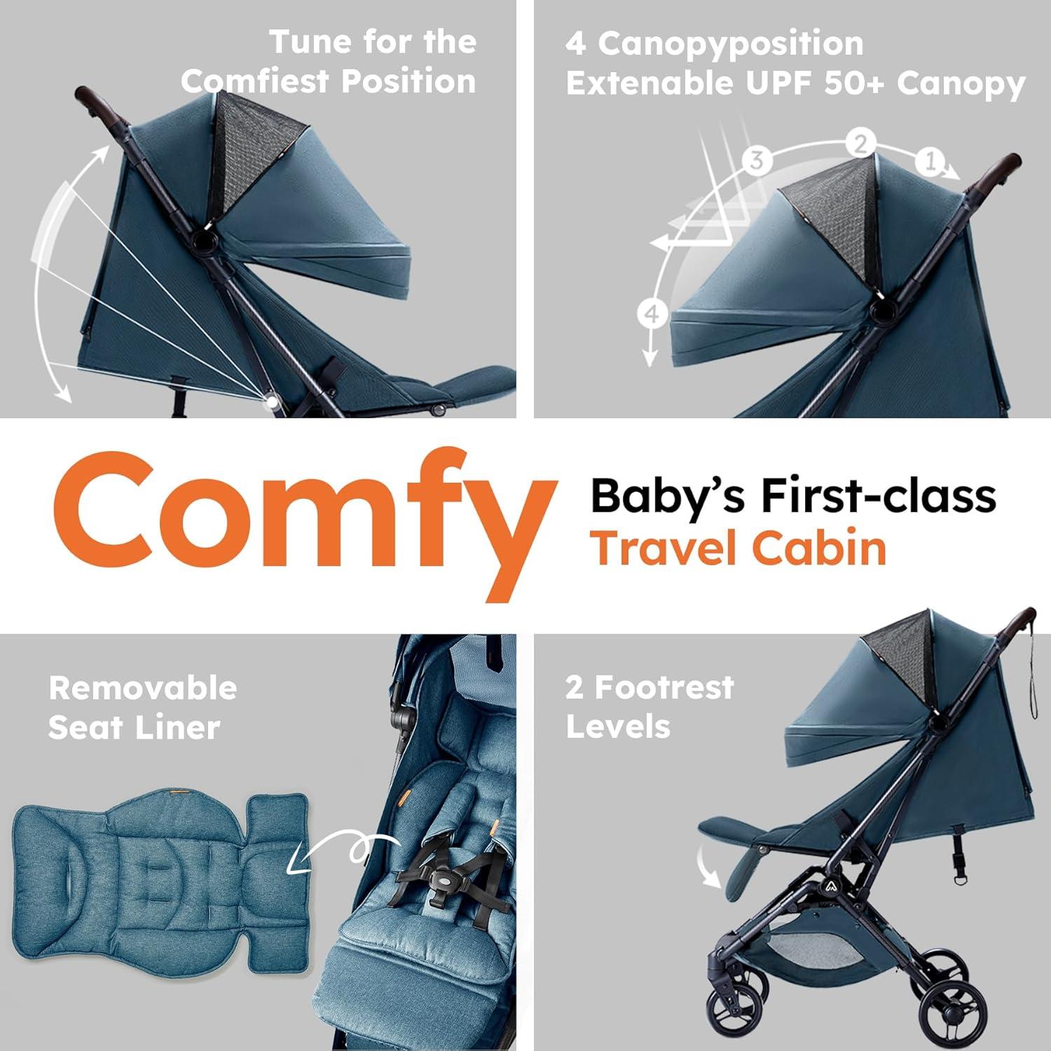 Carrito de viaje MAMAZING Ultra Air 5.26 kg con organizador