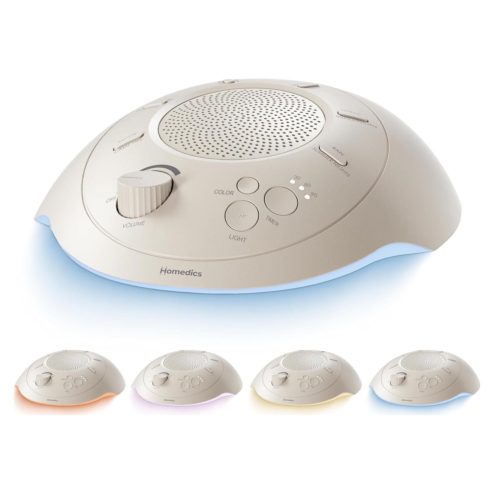 Máquina de Sonido Portátil Homedics Sleep Better 12 Sonidos