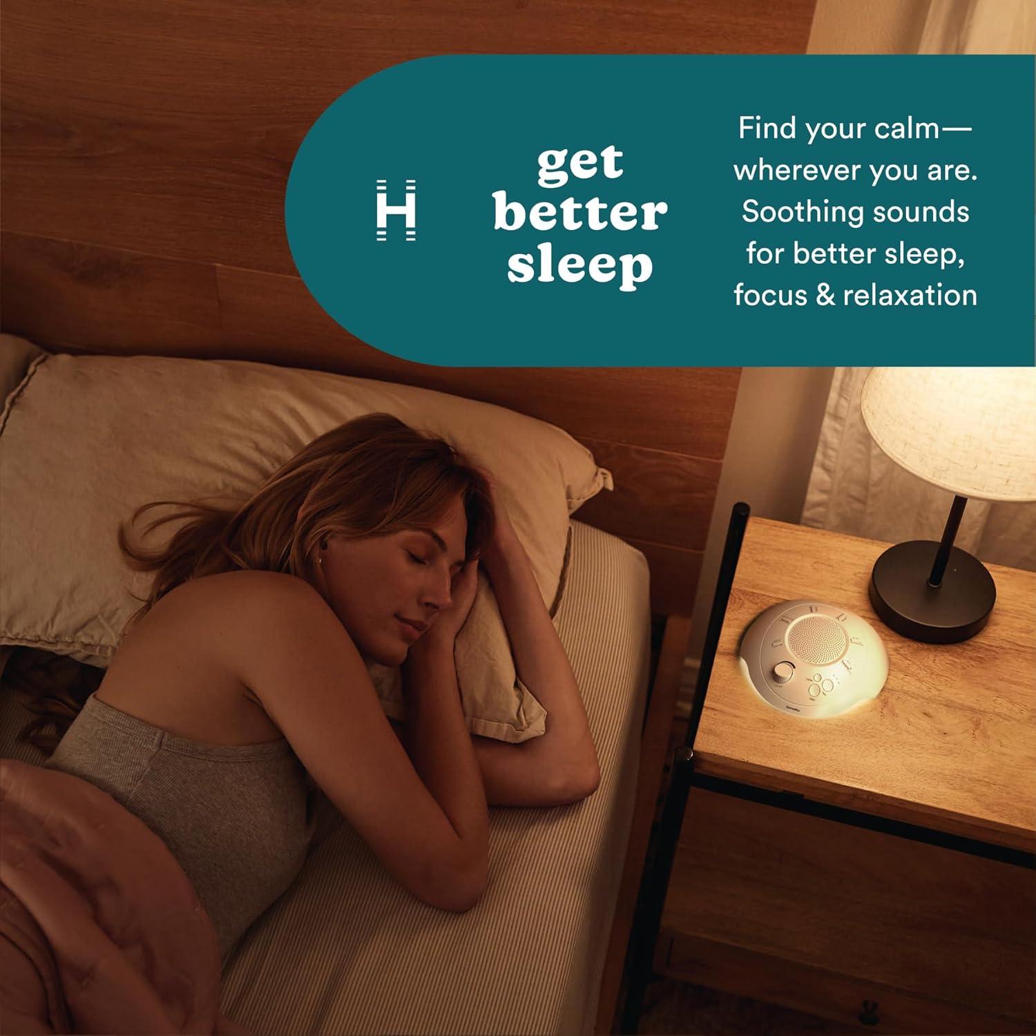 Máquina de Sonido Portátil Homedics Sleep Better 12 Sonidos