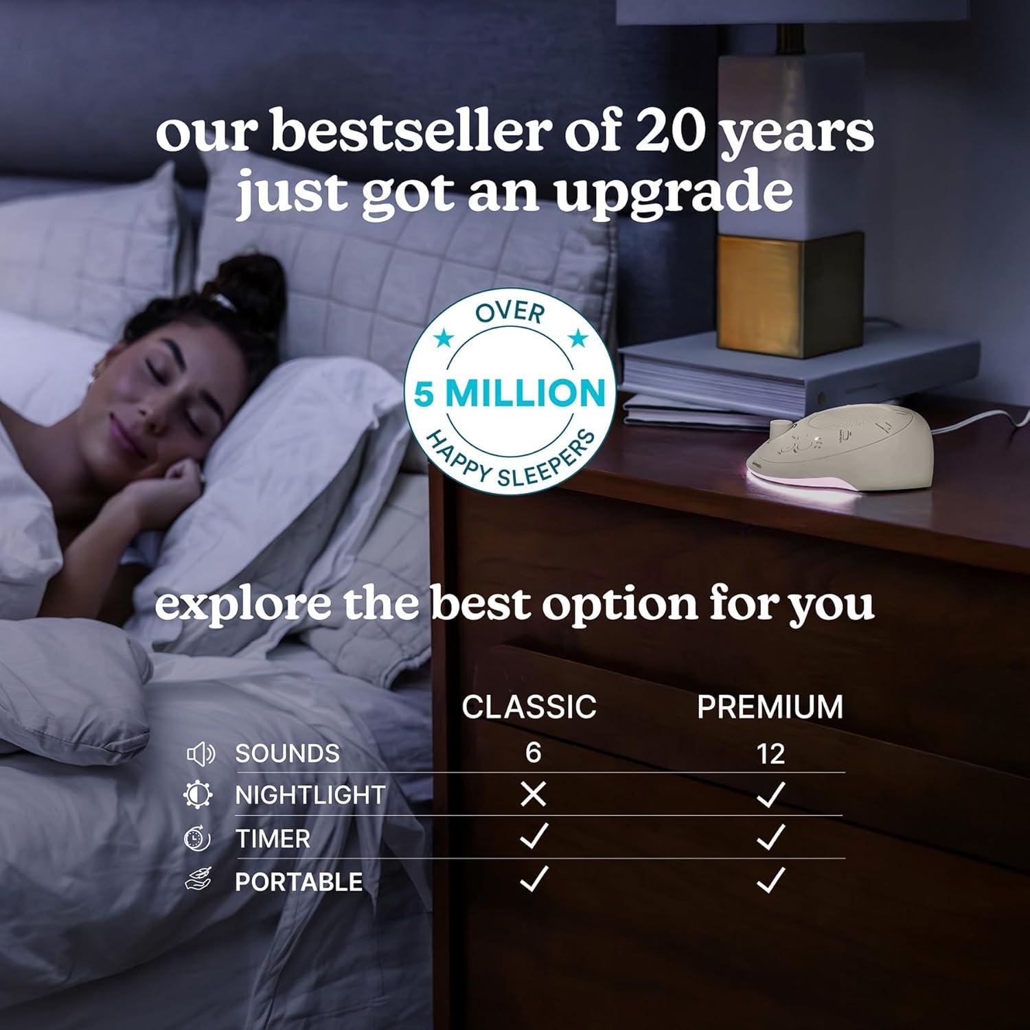 Máquina de Sonido Portátil Homedics Sleep Better 12 Sonidos