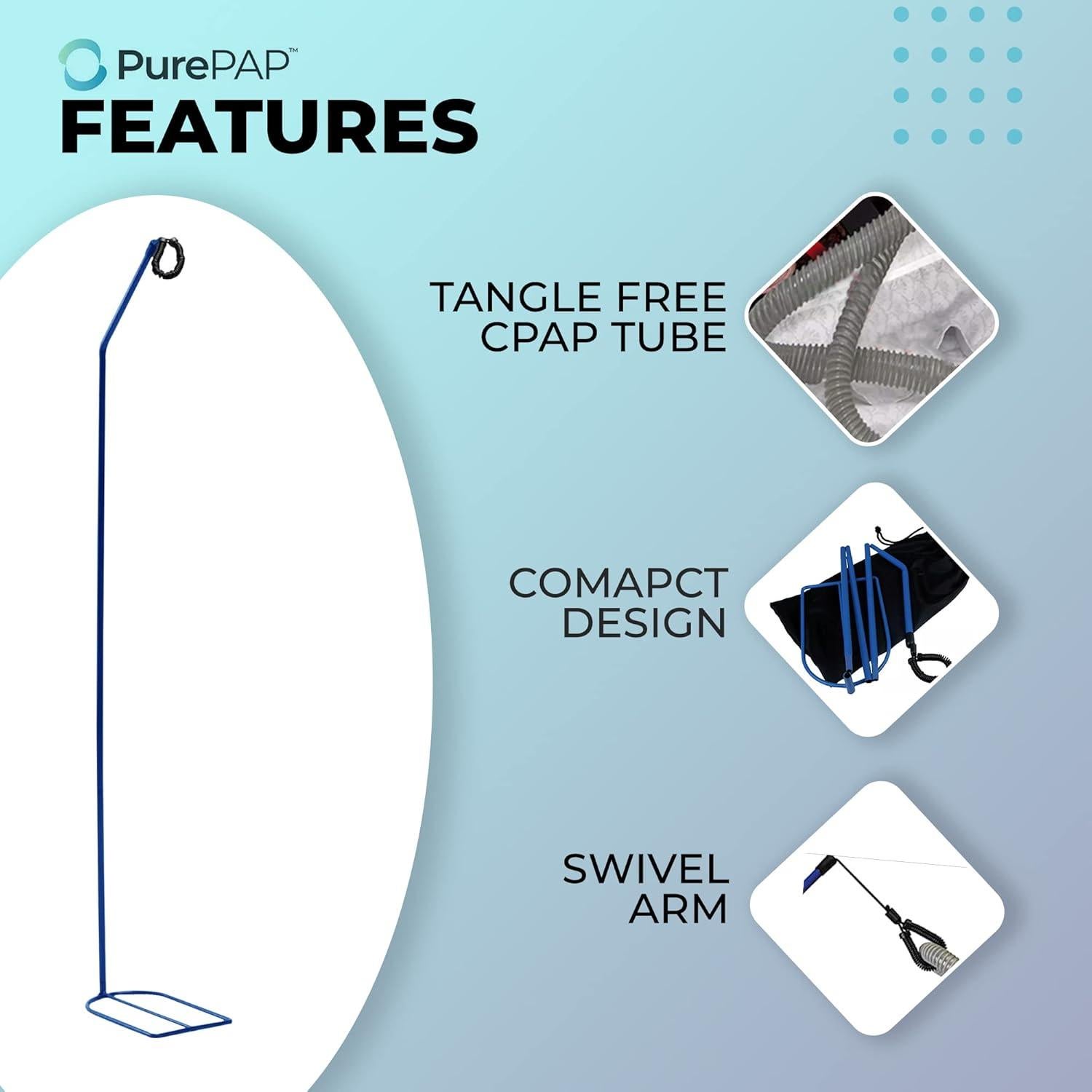 Soporte de Manguera CPAP Onex Medical - Brazo Ajustable 1 Cuenta