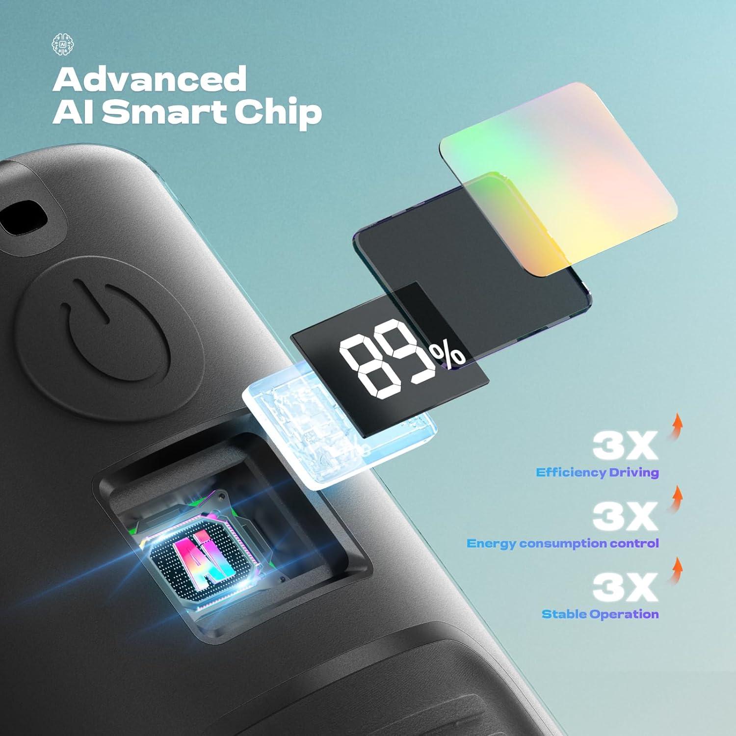 Ventilador de Cintura Portátil Gewanolla K100 4 Velocidades 13000 RPM