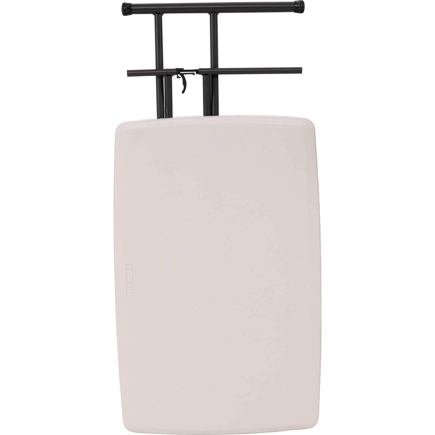 Mesa portátil plegable ajustable Lifetime 76 cm Almendra