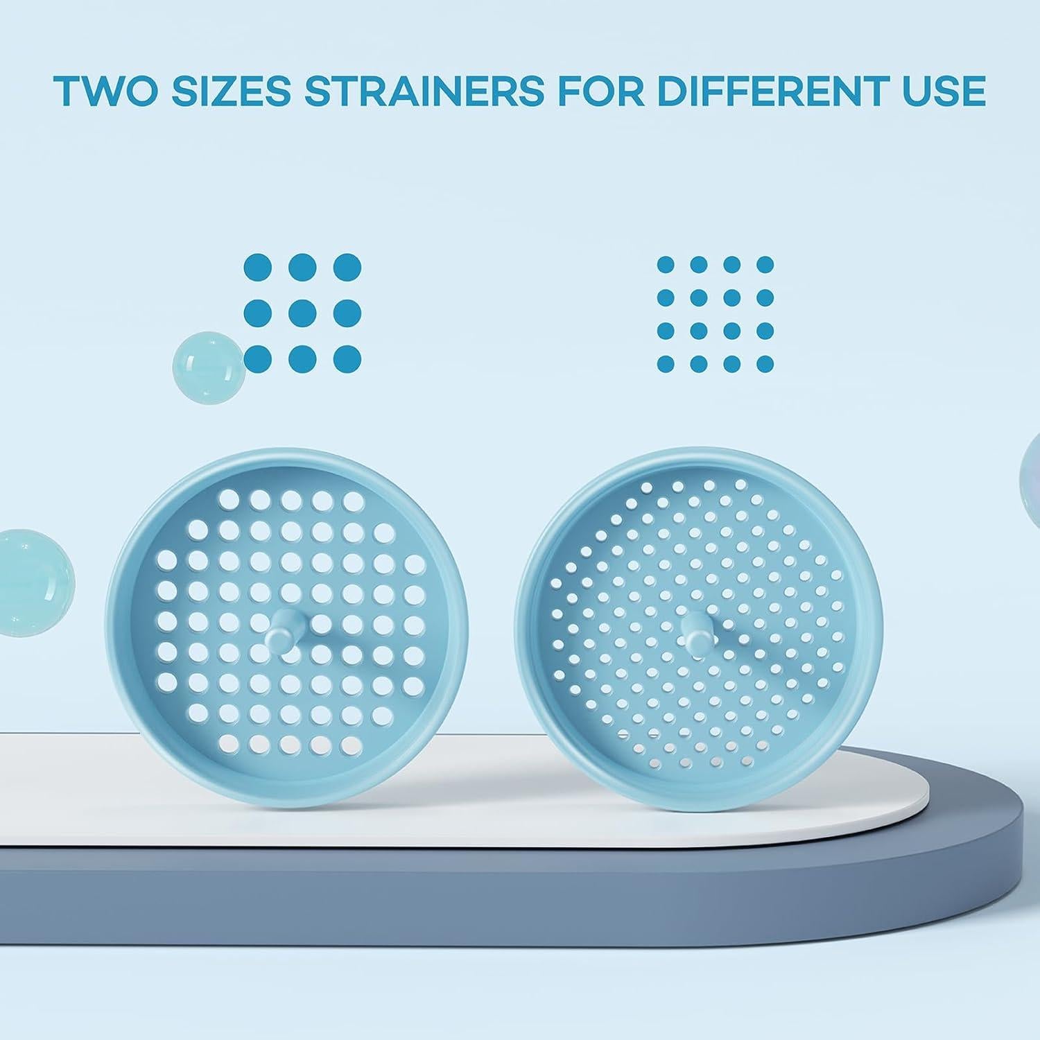 Embudo Versátil Pisol con 5 Tamaños y 2 Coladores, Azul