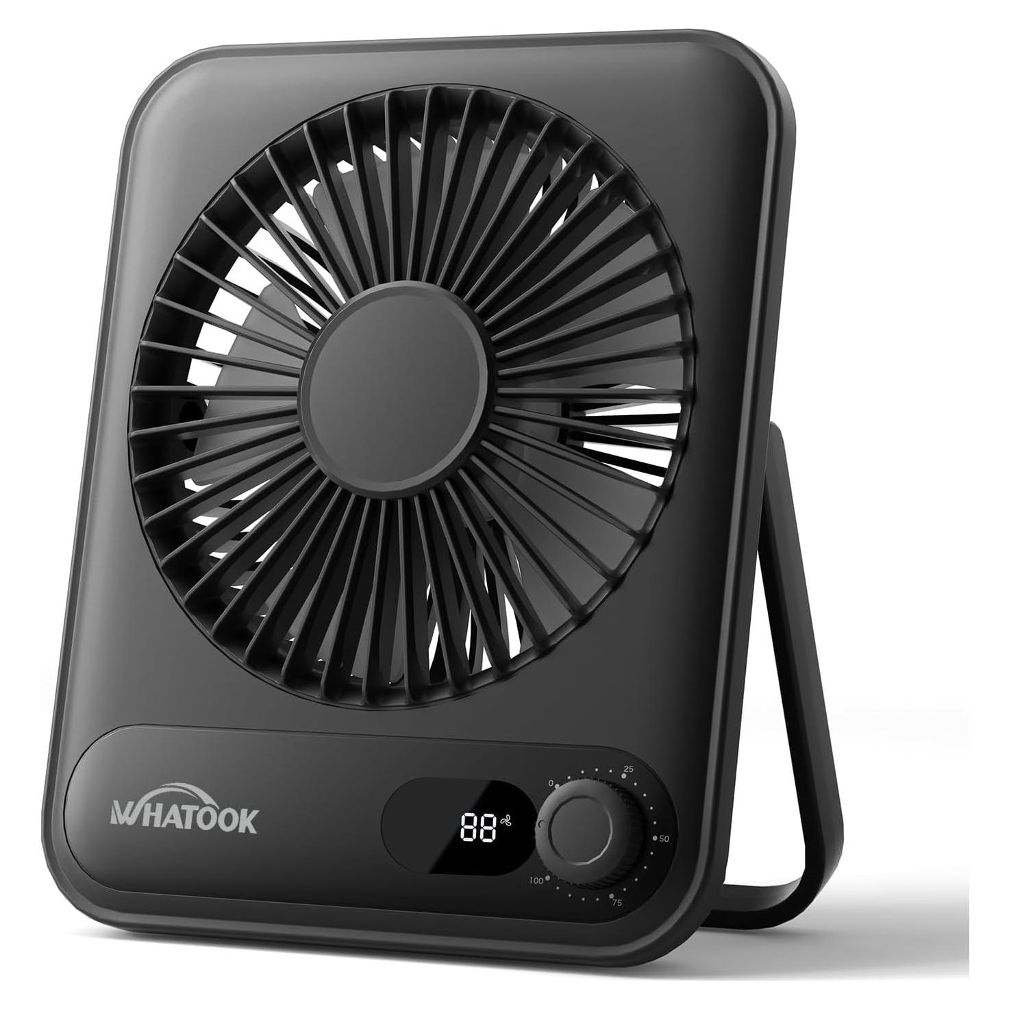 Ventilador de Escritorio Portátil WHATOOK 2000mAh Silencioso