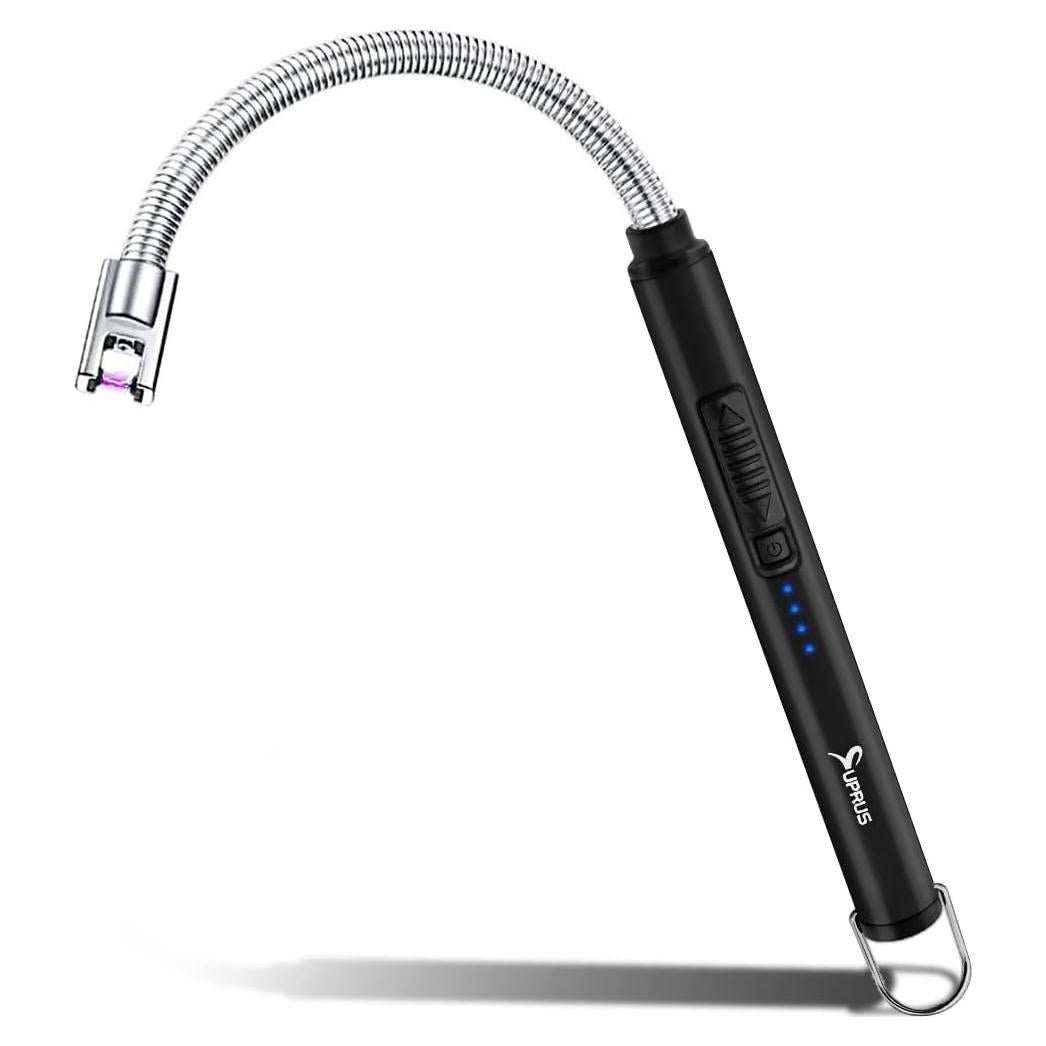 Encendedor Eléctrico SUPRUS Recargable USB 10.4 cm Negro