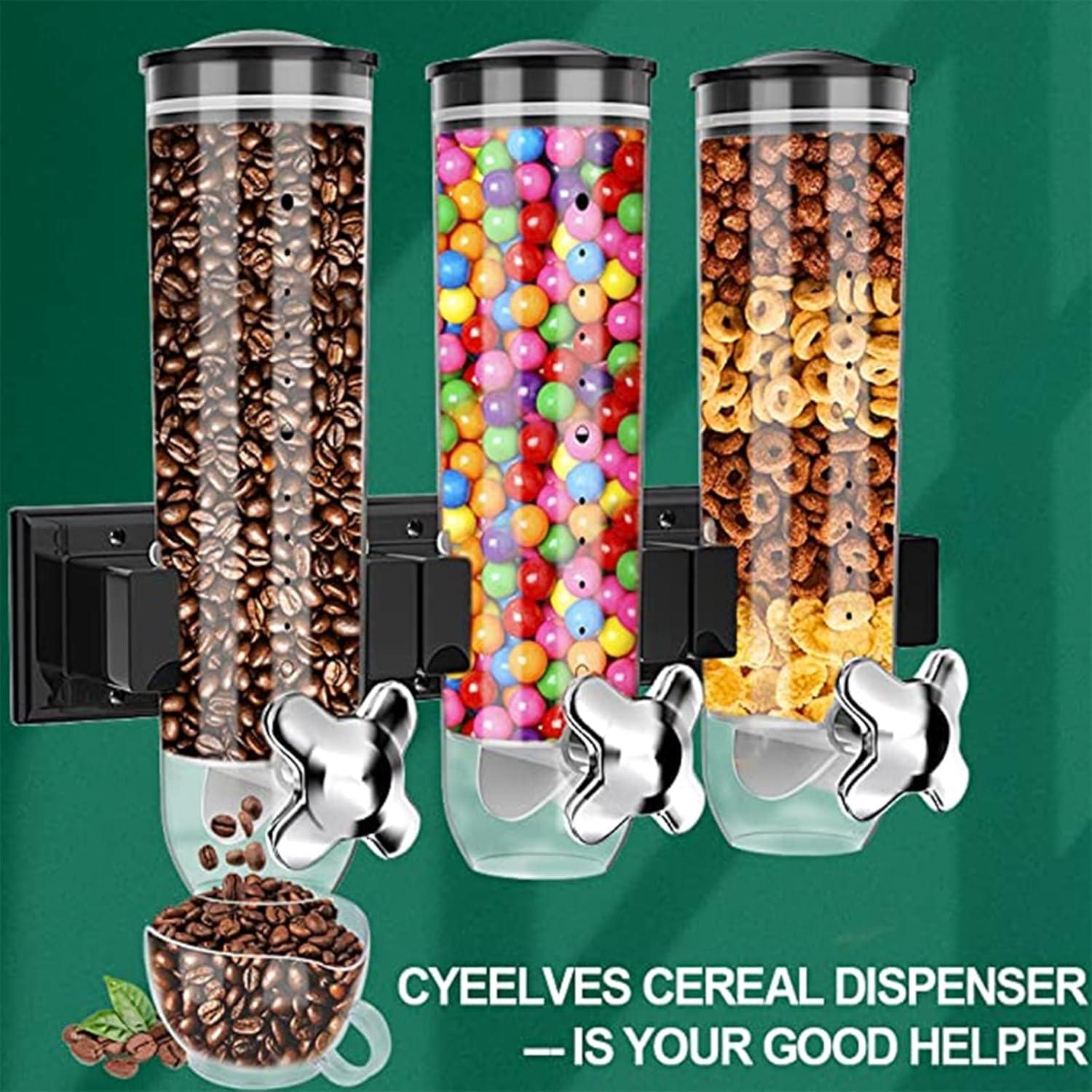 Dispensador de Comida Triple Cyeelves 4.5L Montado en Pared