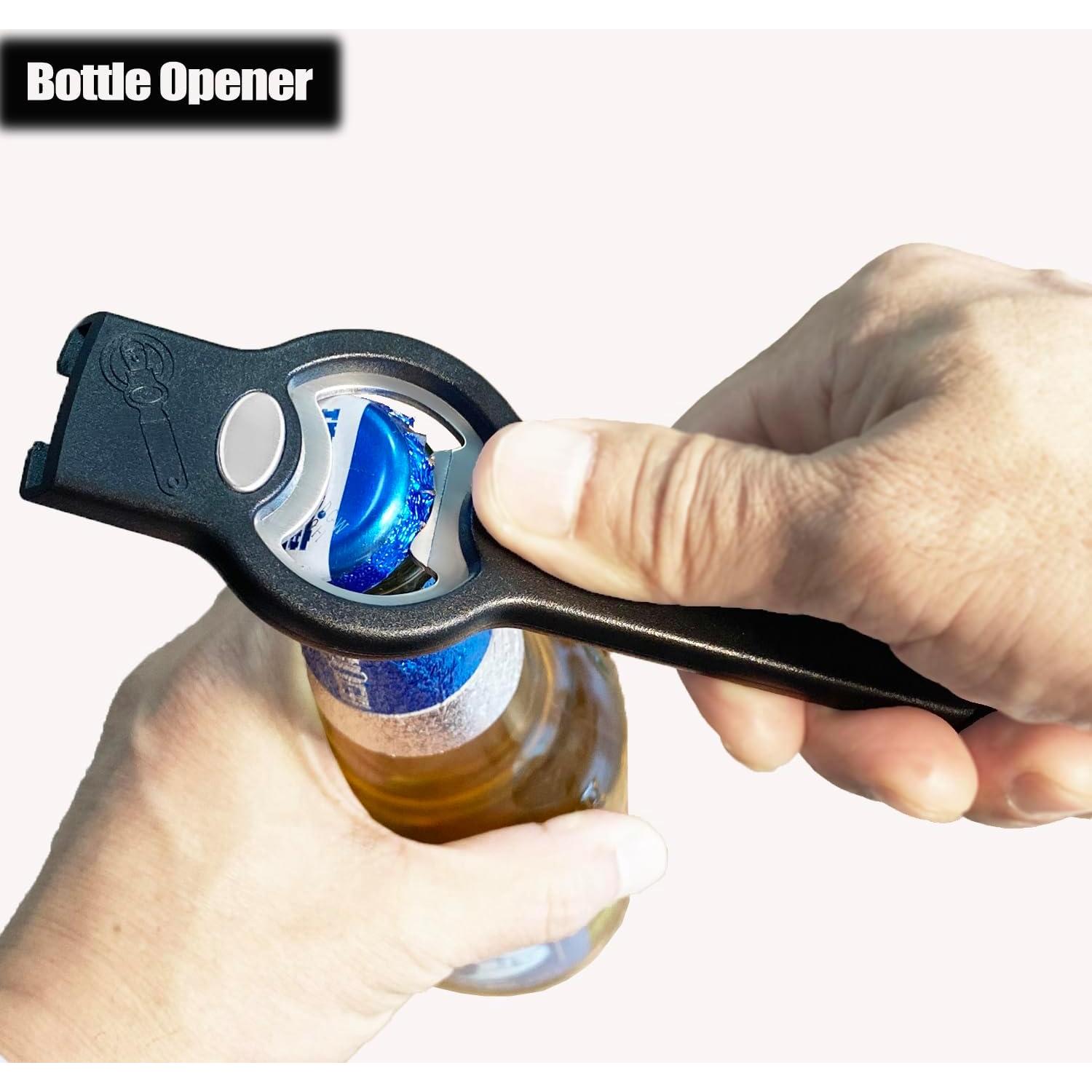 Abrebotellas y abridor de latas Vovoly 3 en 1 magnético negro