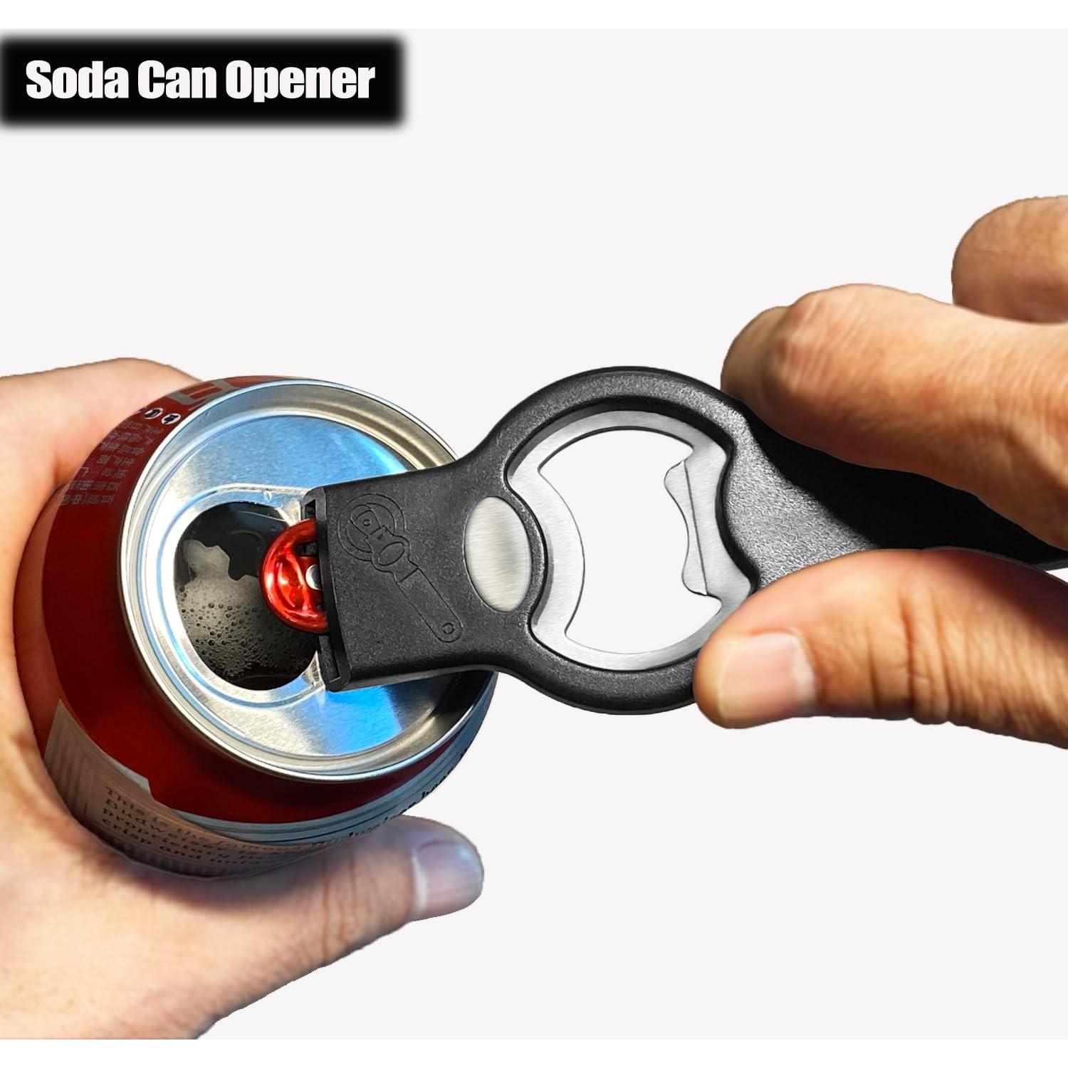 Abrebotellas y abridor de latas Vovoly 3 en 1 magnético negro