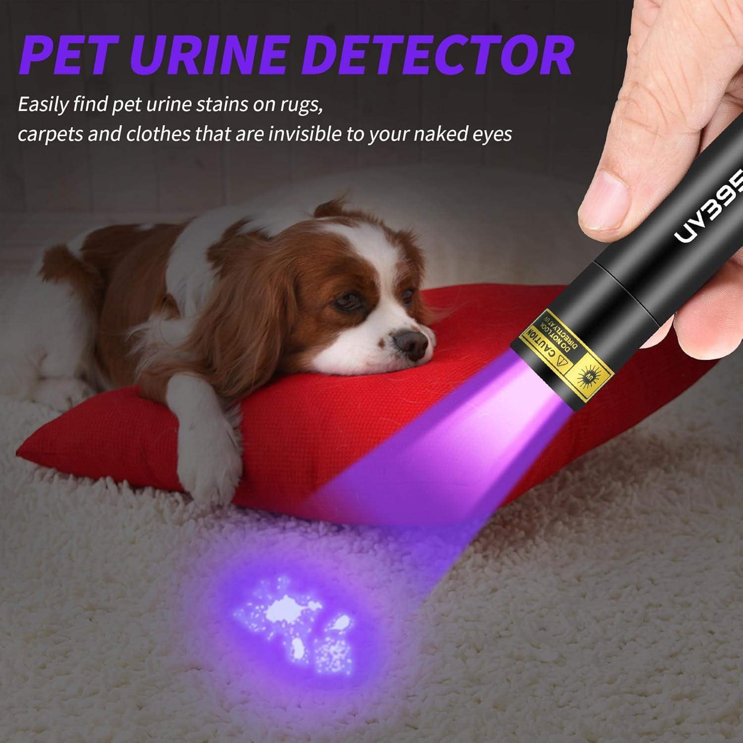 Linterna UV PZZOE 395nm Recargable USB Mini Portátil