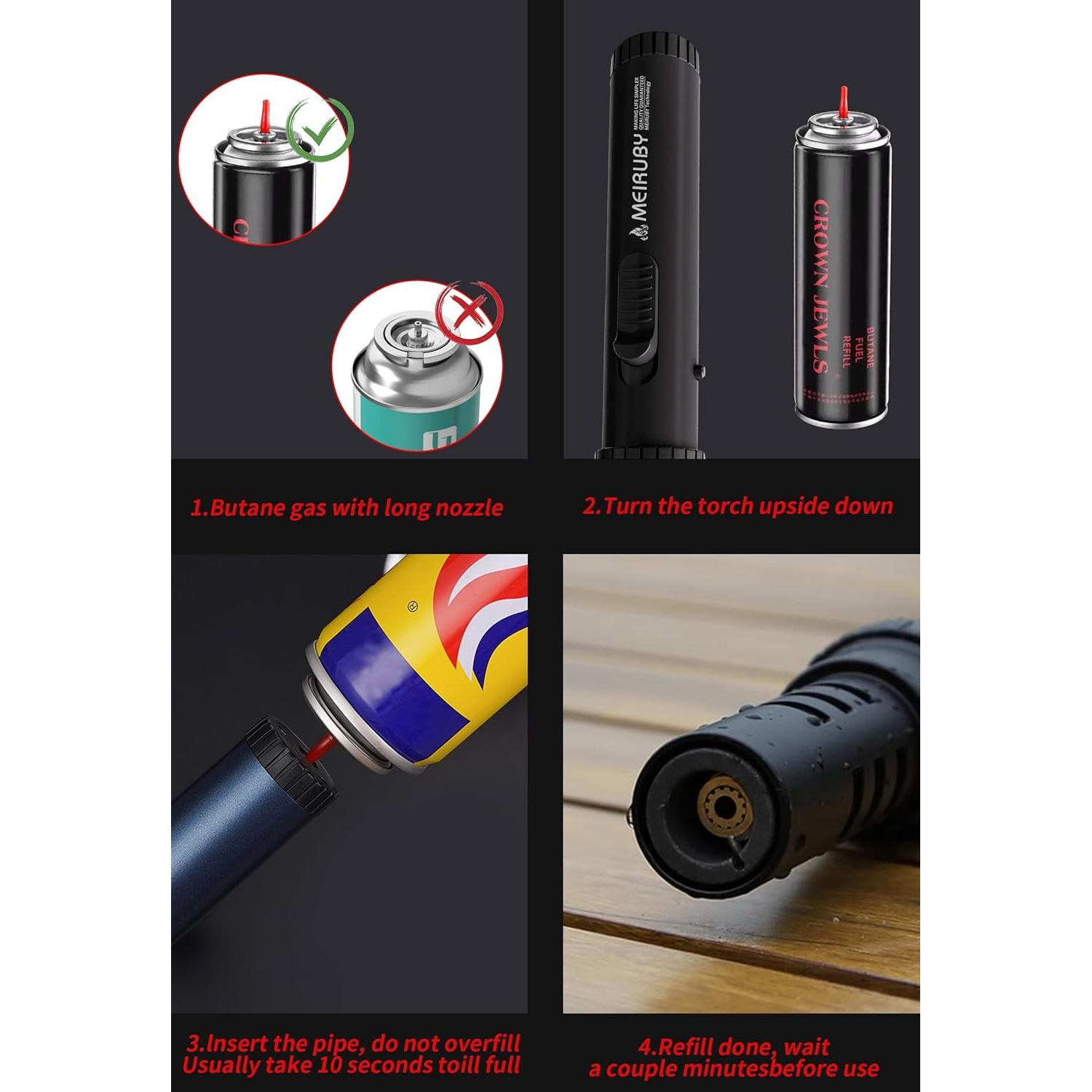 Encendedor de Antorcha MEIRUBY Lightsaber Butano Negro