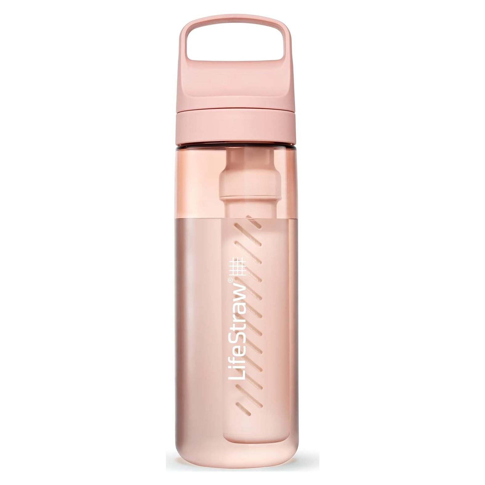Botella de Filtro LifeStraw Go 650 ml Rosa Libre BPA