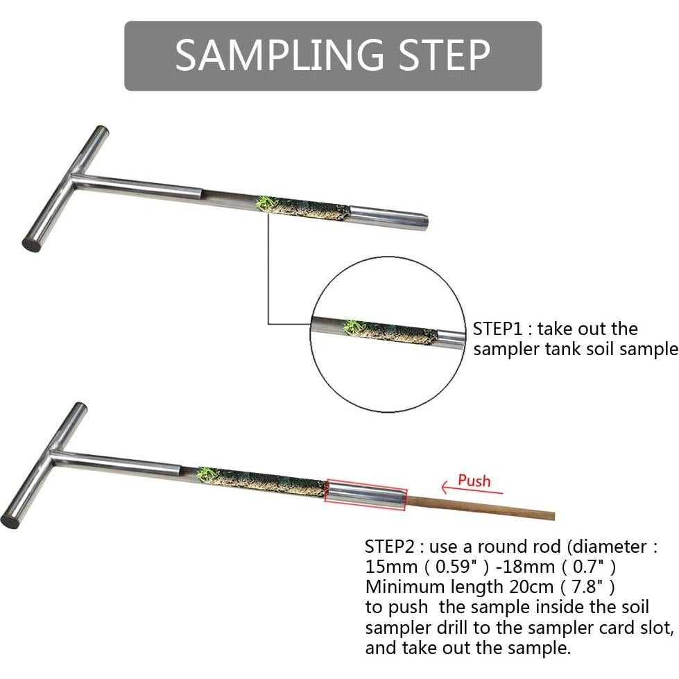 Sonda de Muestreo de Suelo HiHydro Acero Inoxidable 53.34 CM