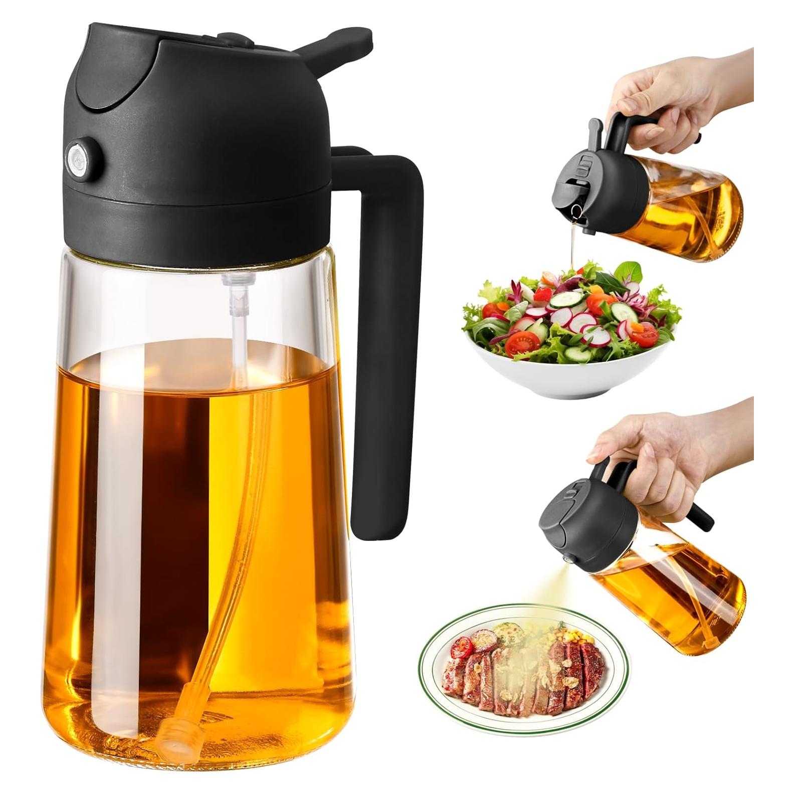 Rociador de Aceite de Oliva 470ml SWEET VIEW 2 en 1 Vidrio