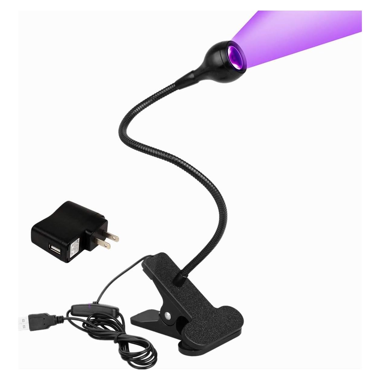 Luz Negra LED UV 3W Ulikeled con Cuello de Ganso 25cm