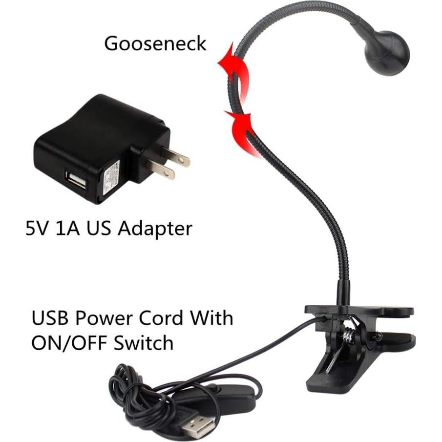 Luz Negra LED UV 3W Ulikeled con Cuello de Ganso 25cm