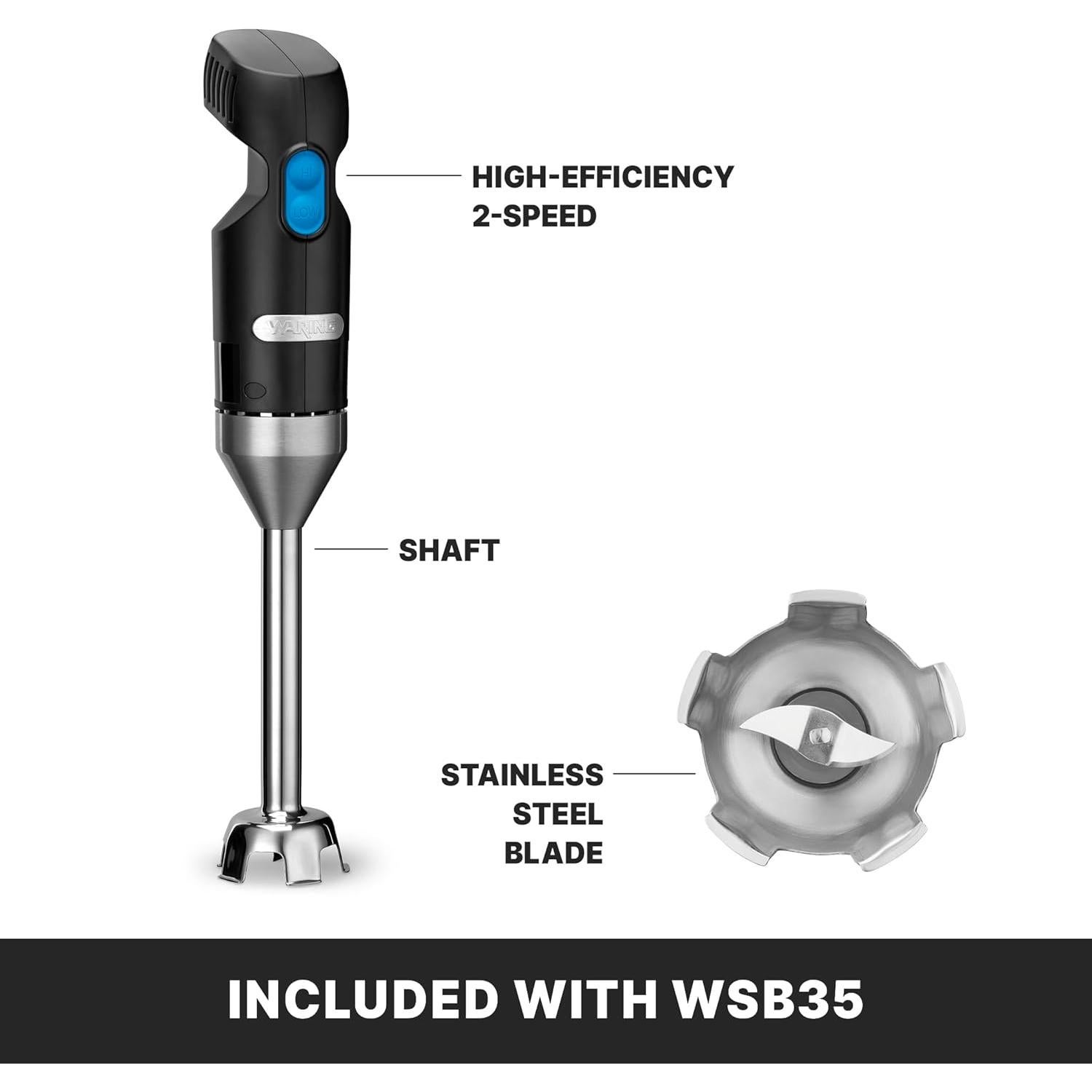 Licuadora de Inmersión Waring Commercial WSB35 2 Velocidades 11.36L