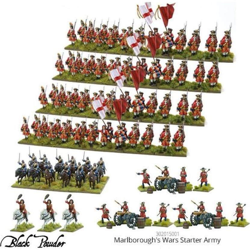 Conjunto Ejército Guerras de Marlborogh Warlord 96 Miniaturas