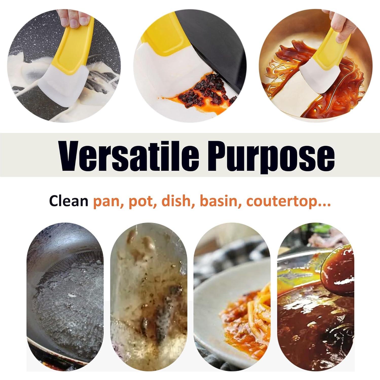 Raspador de Silicona Honsva para Limpieza de Cocina - 2 Paquetes