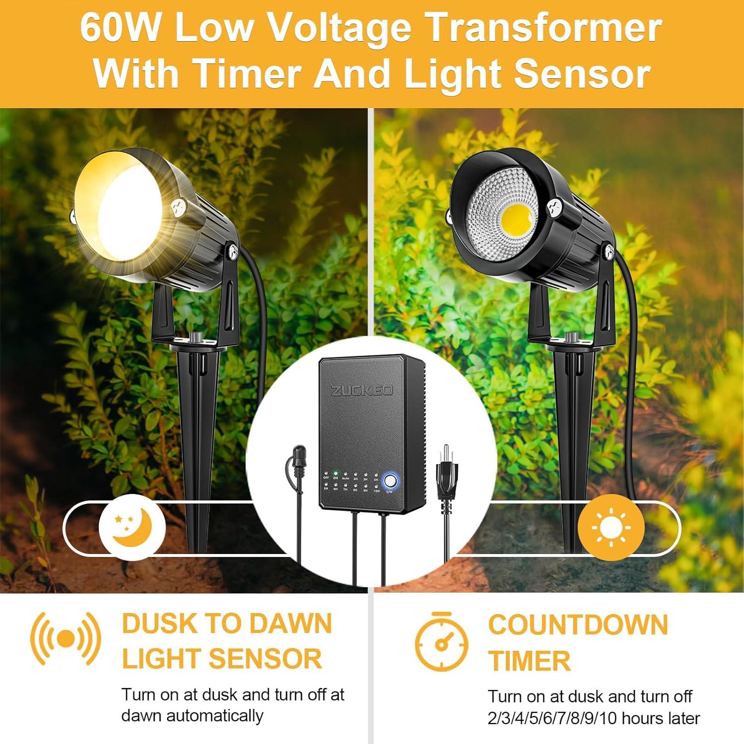 Kit de Iluminación de Paisaje ZUCKEO 8 Focos LED 5W 3000K