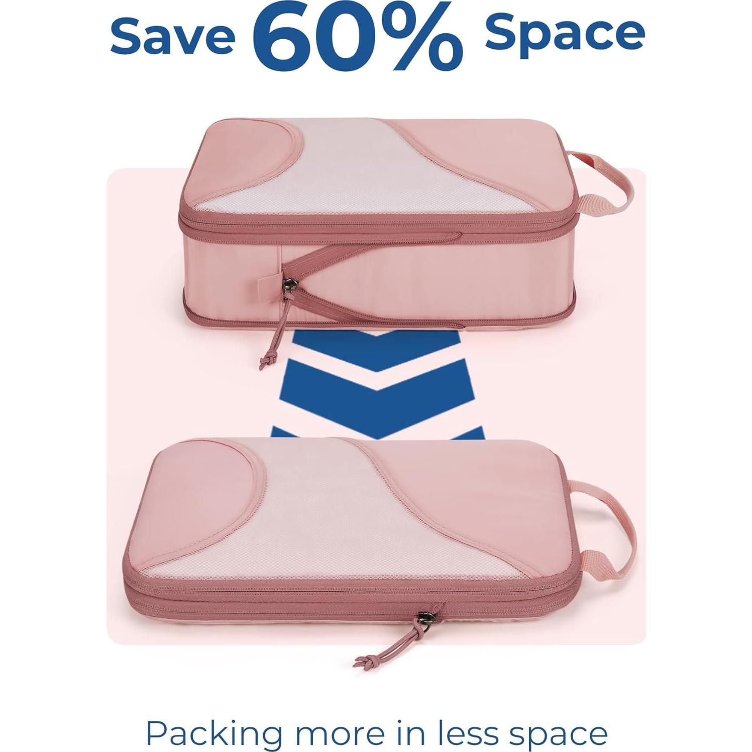 Cubos de Compresión BAGSMART - Set de 6 Organizadores de Maletas