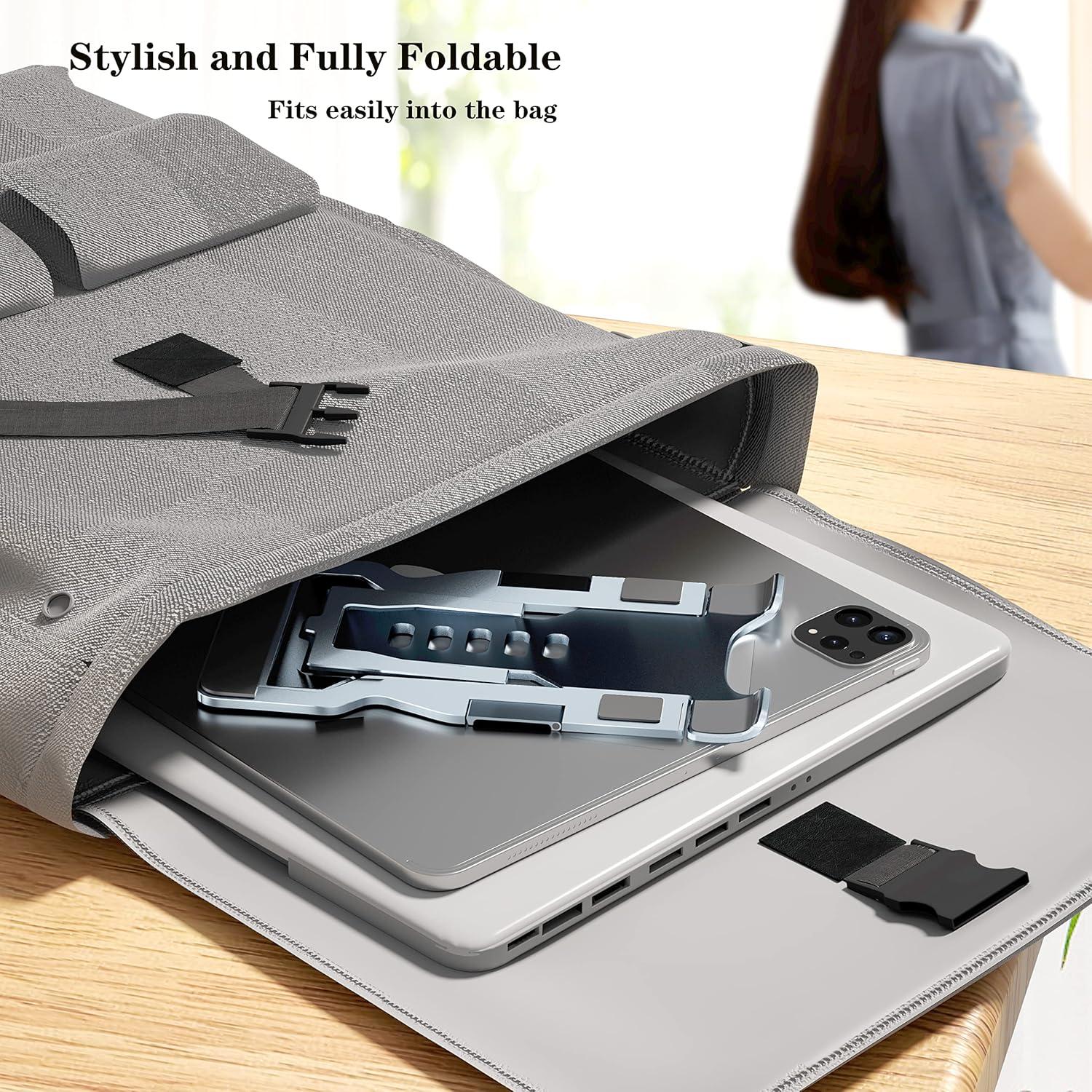 Soporte para Teléfono Móvil Versinan Ajustable Gris - Plegable y Antideslizante