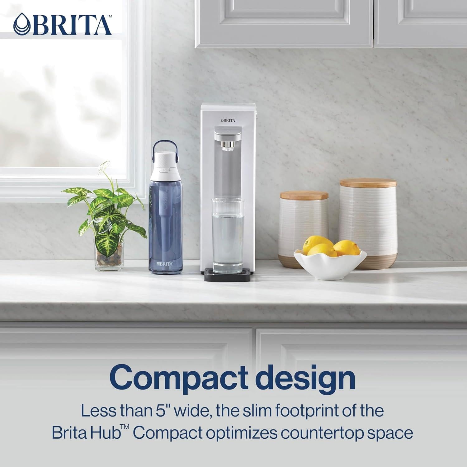 Filtro de Agua Brita Hub Compacto 9 Tazas 6 Meses Blanco