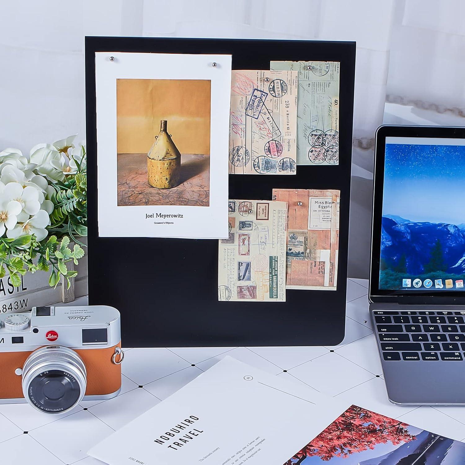 Tablero Magnético de Corcho Leinuosen 25.5x30.5cm Doble Cara