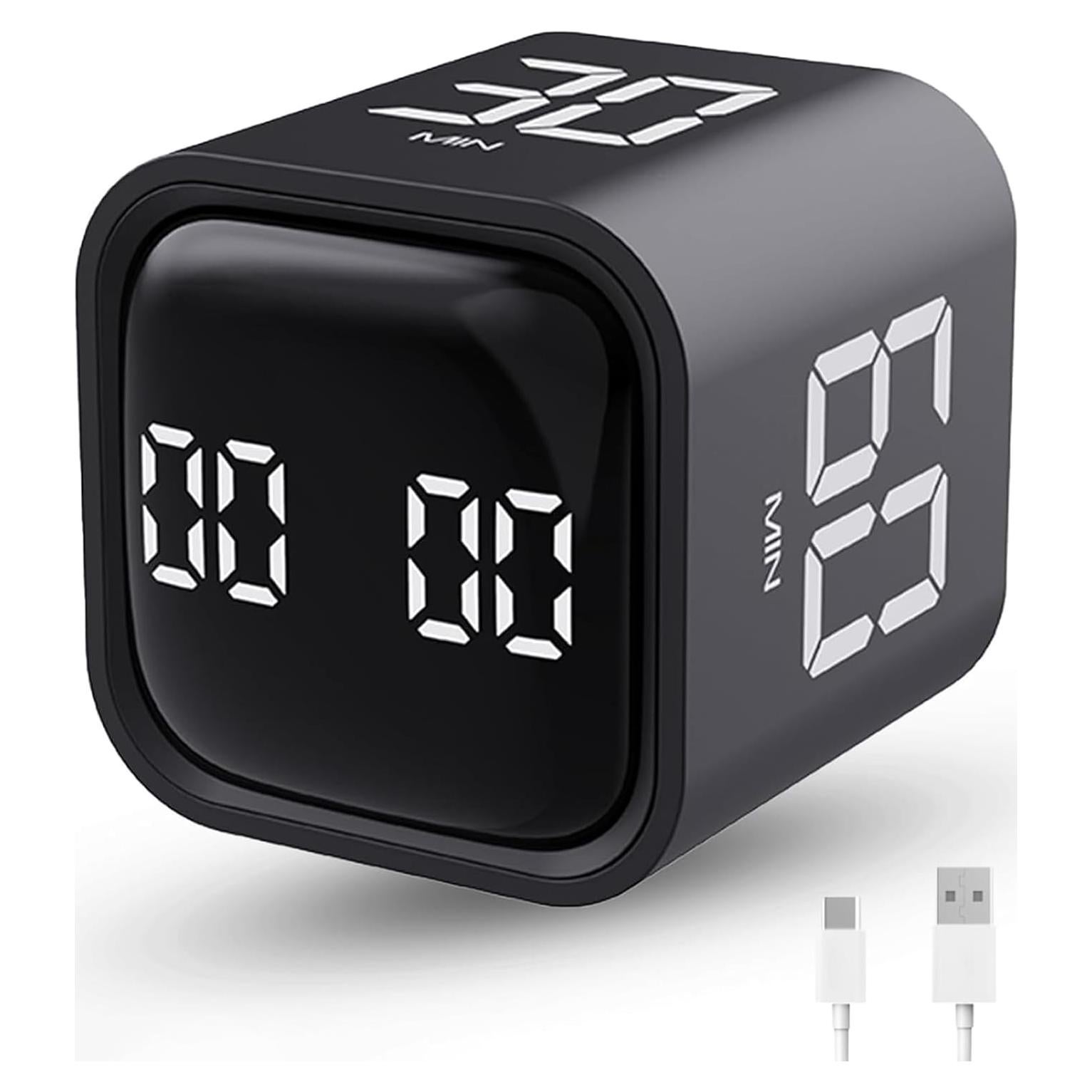 Temporizador de Productividad LUCKY TIME Cubo 4.3cm Silencio y Vibrar
