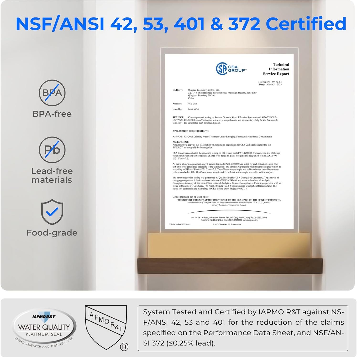 Jarra Filtro Agua Eléctrica Waterdrop 14 Tazas Blanca