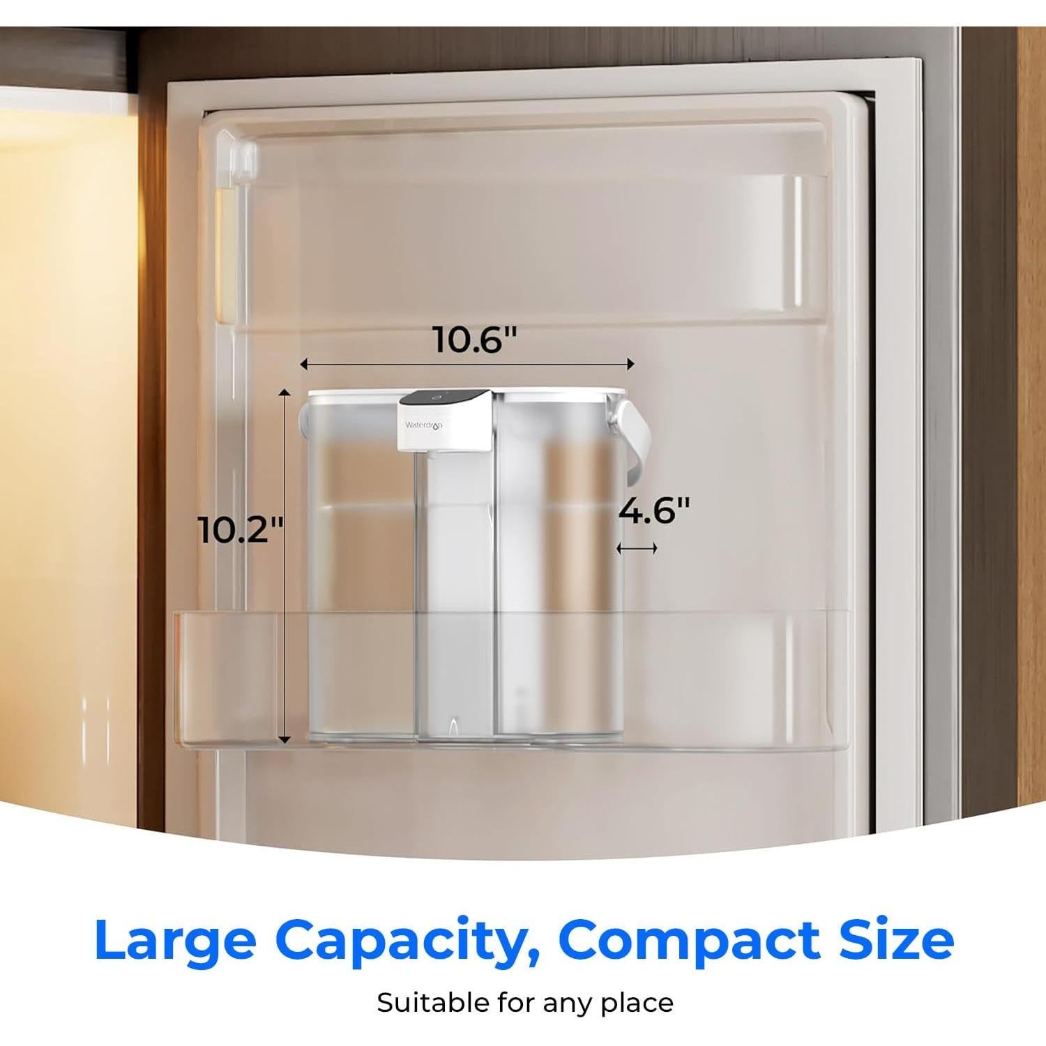 Jarra Filtro Agua Eléctrica Waterdrop 14 Tazas Blanca