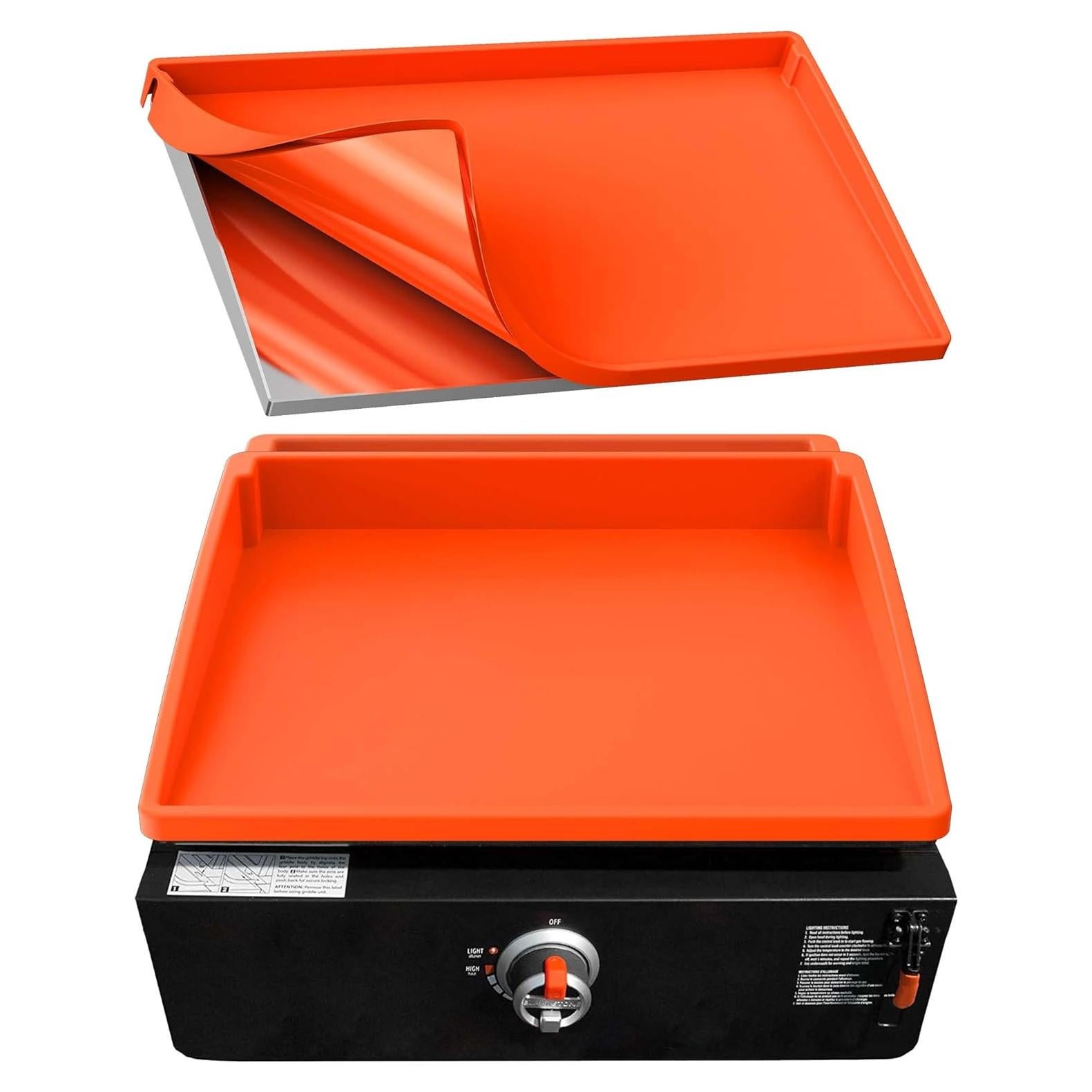 Cubierta de Sartén BANGIE 43 cm Silicona Naranja Protección Completa