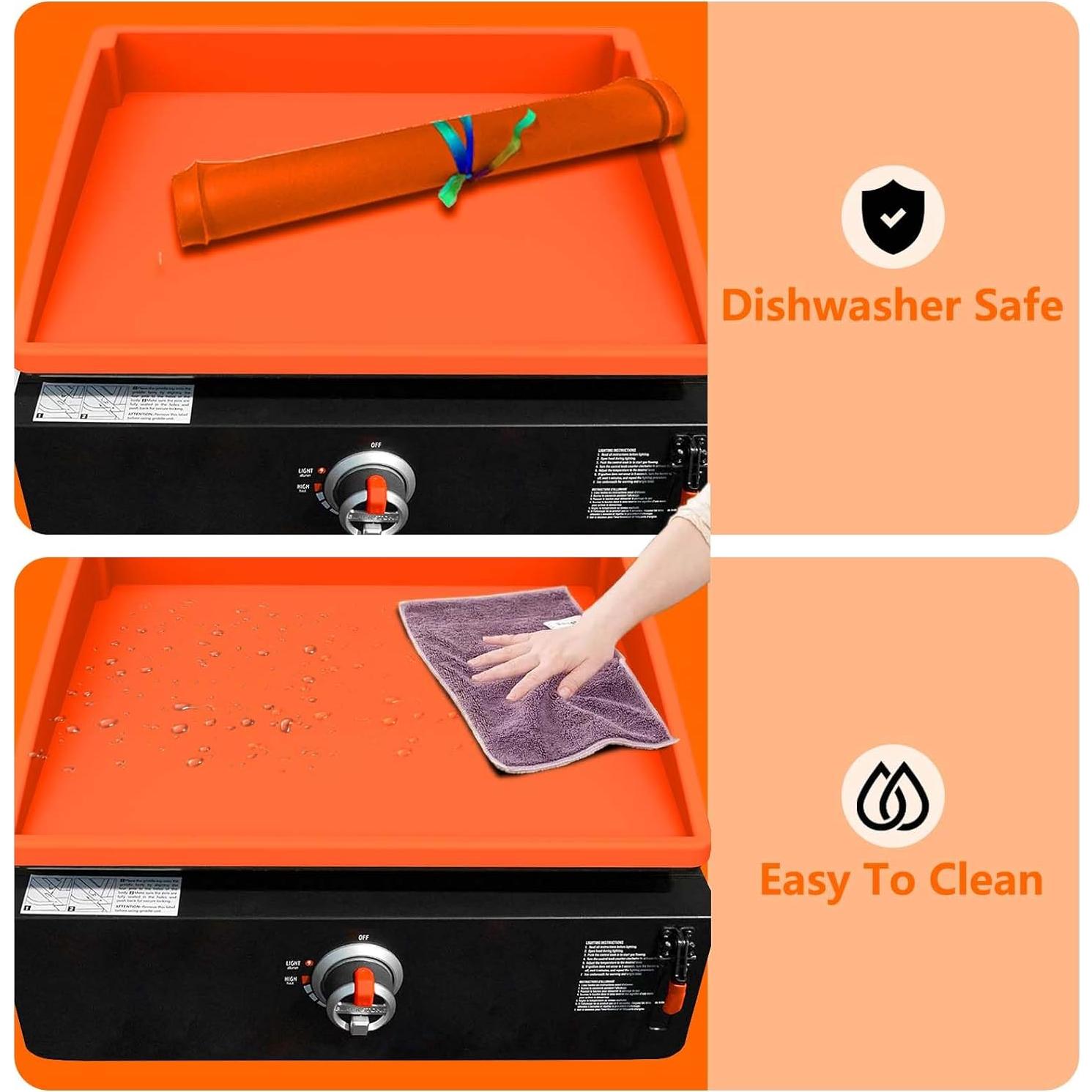 Cubierta de Sartén BANGIE 43 cm Silicona Naranja Protección Completa