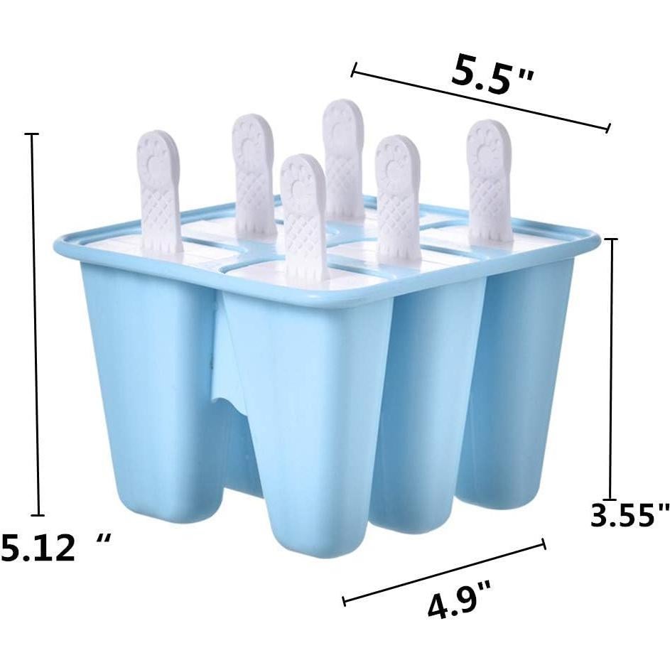 Molde de Paletas de Silicona Bell Dream 6 Cavidades Azul