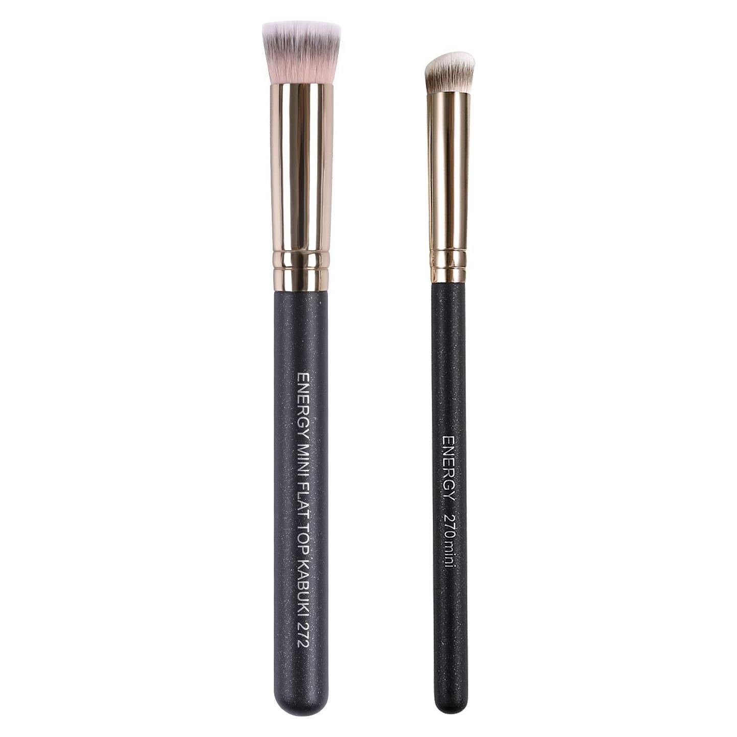 Conjunto de Brochas Kabuki ENERGY 2 Pcs para Maquillaje de Ojos