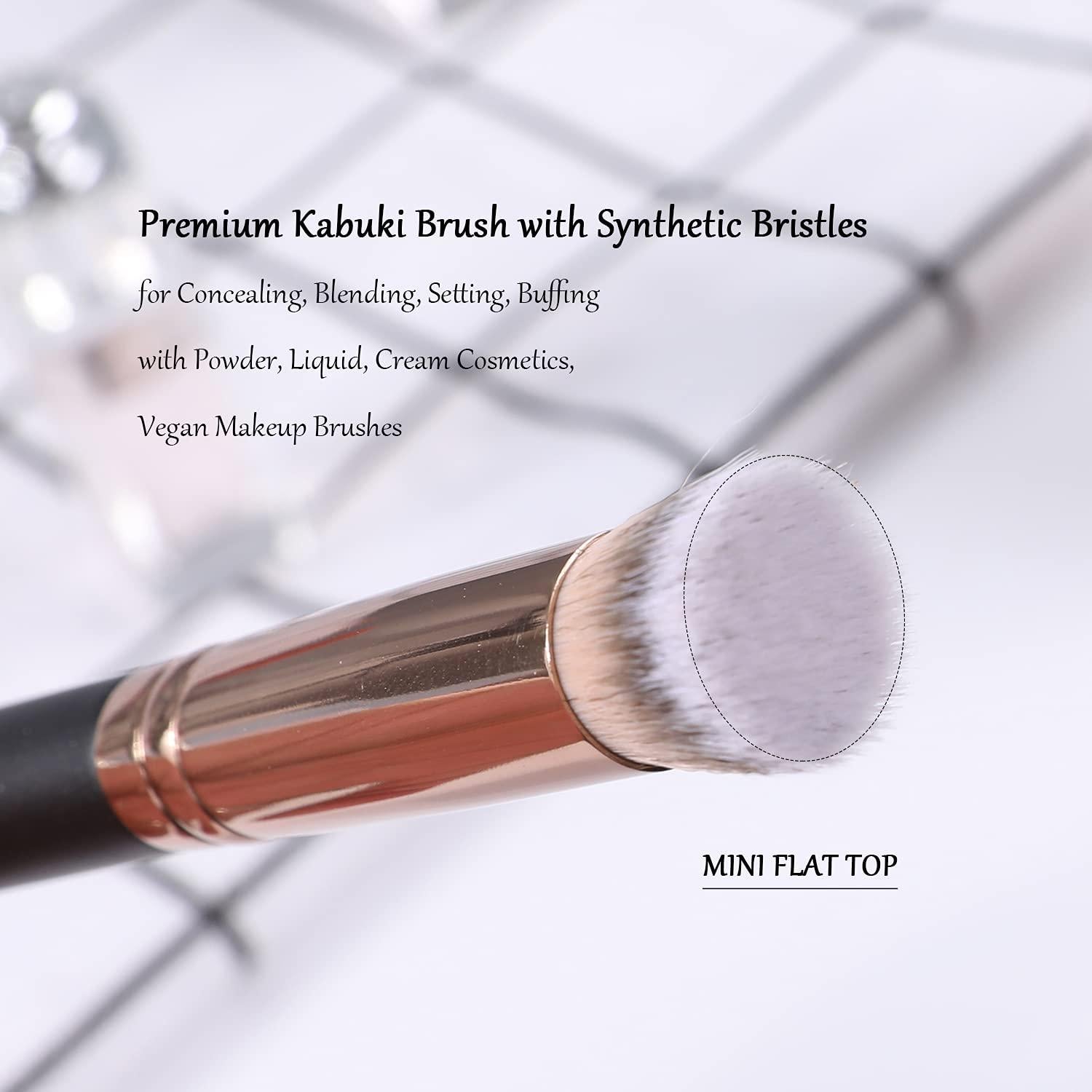 Conjunto de Brochas Kabuki ENERGY 2 Pcs para Maquillaje de Ojos