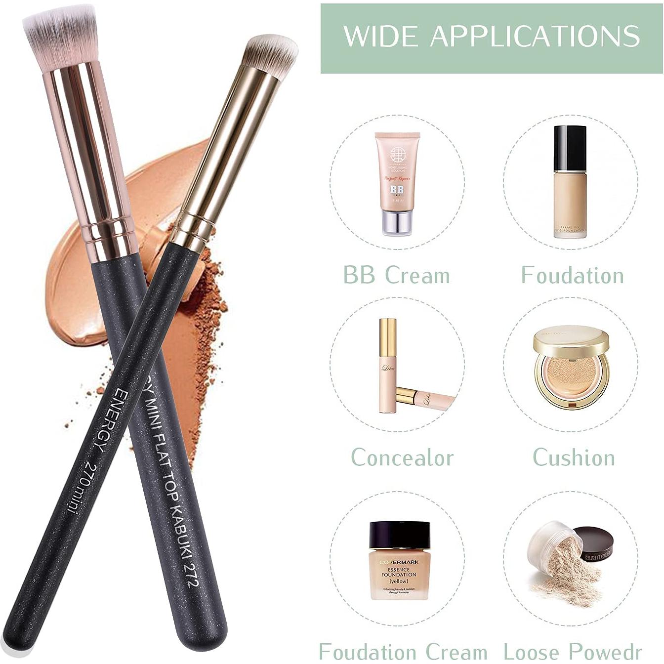 Conjunto de Brochas Kabuki ENERGY 2 Pcs para Maquillaje de Ojos