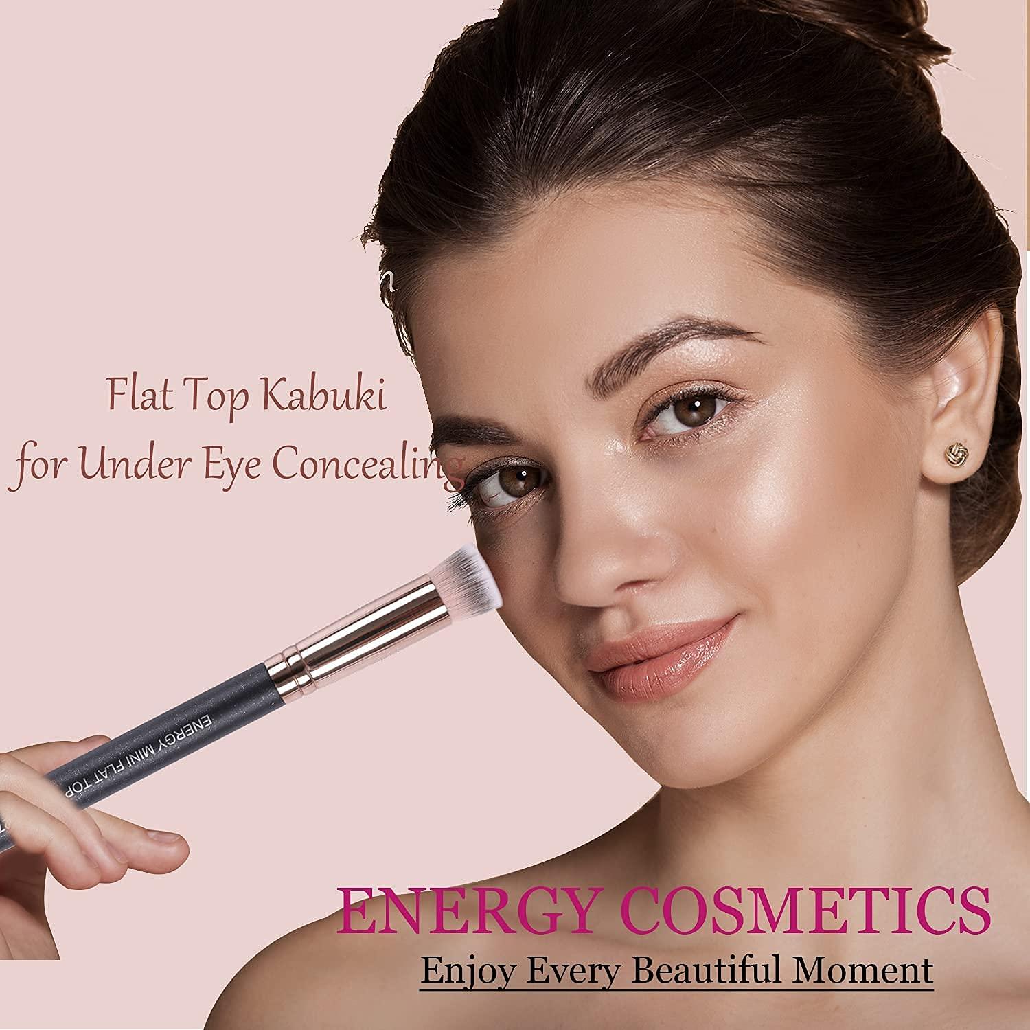 Conjunto de Brochas Kabuki ENERGY 2 Pcs para Maquillaje de Ojos