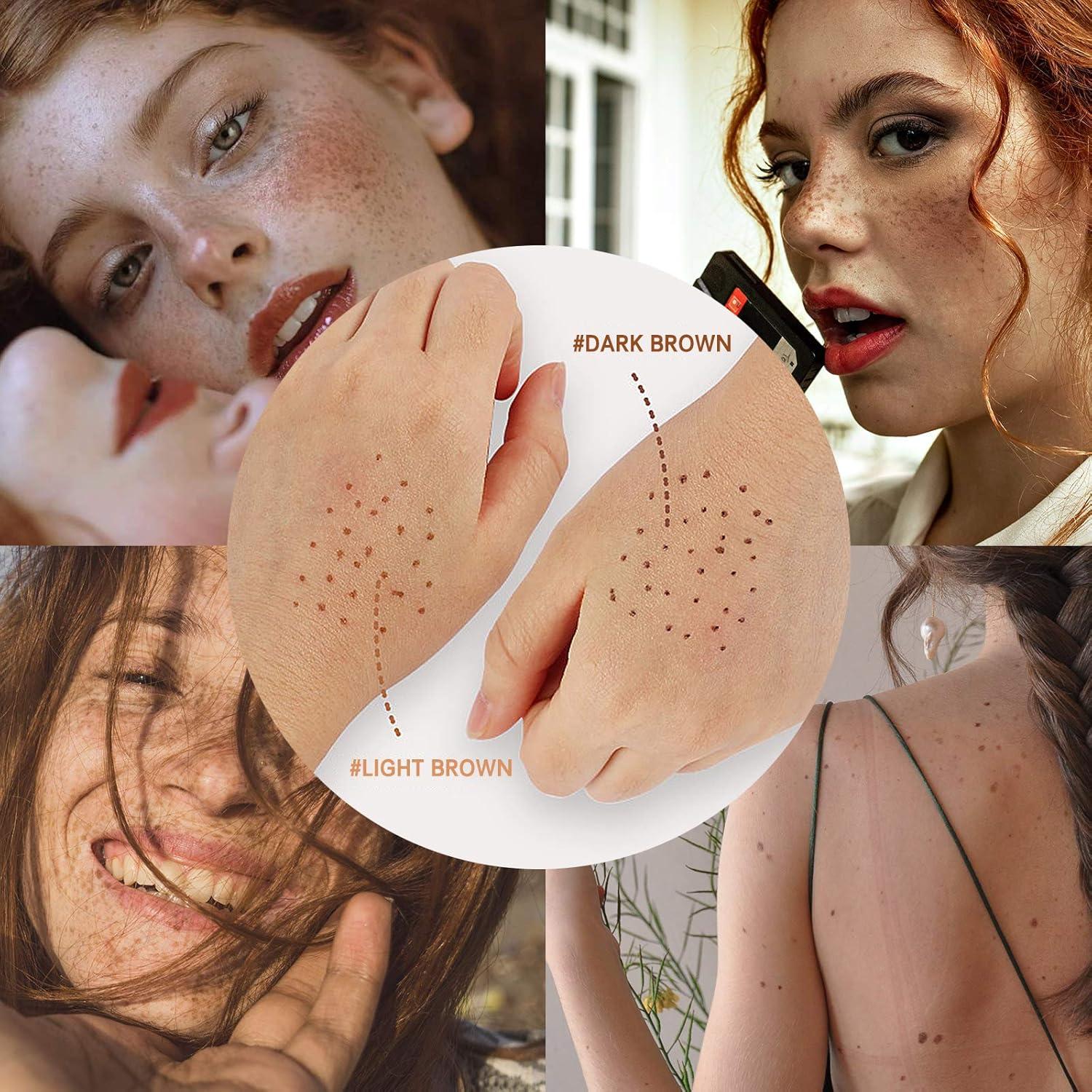 Juego de 2 lápices de pecas LOKFAR marrón oscuro - Impermeables