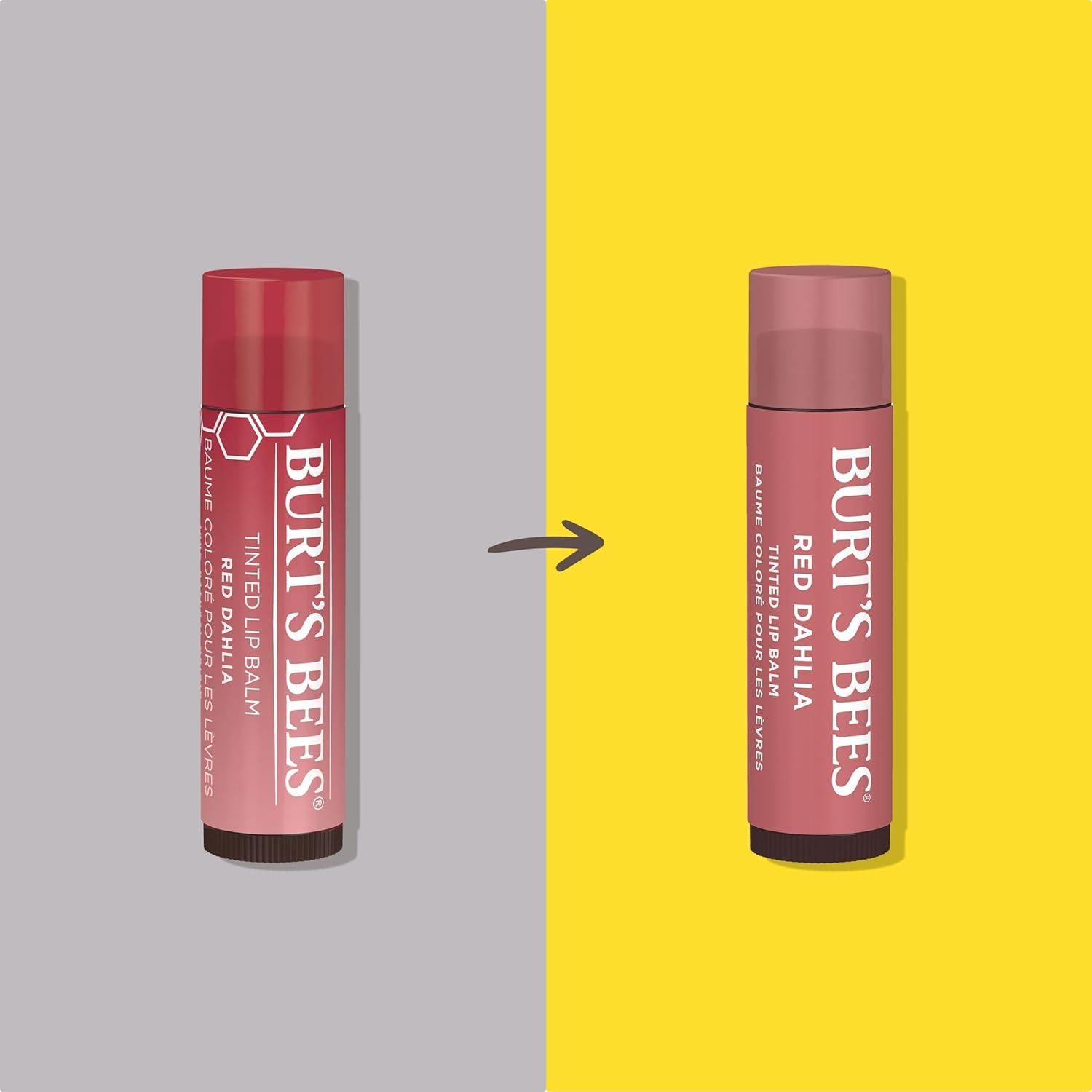 Bálsamo Labial Tinte Burt's Bees 2 en 1 Dahlia Roja 4.25g