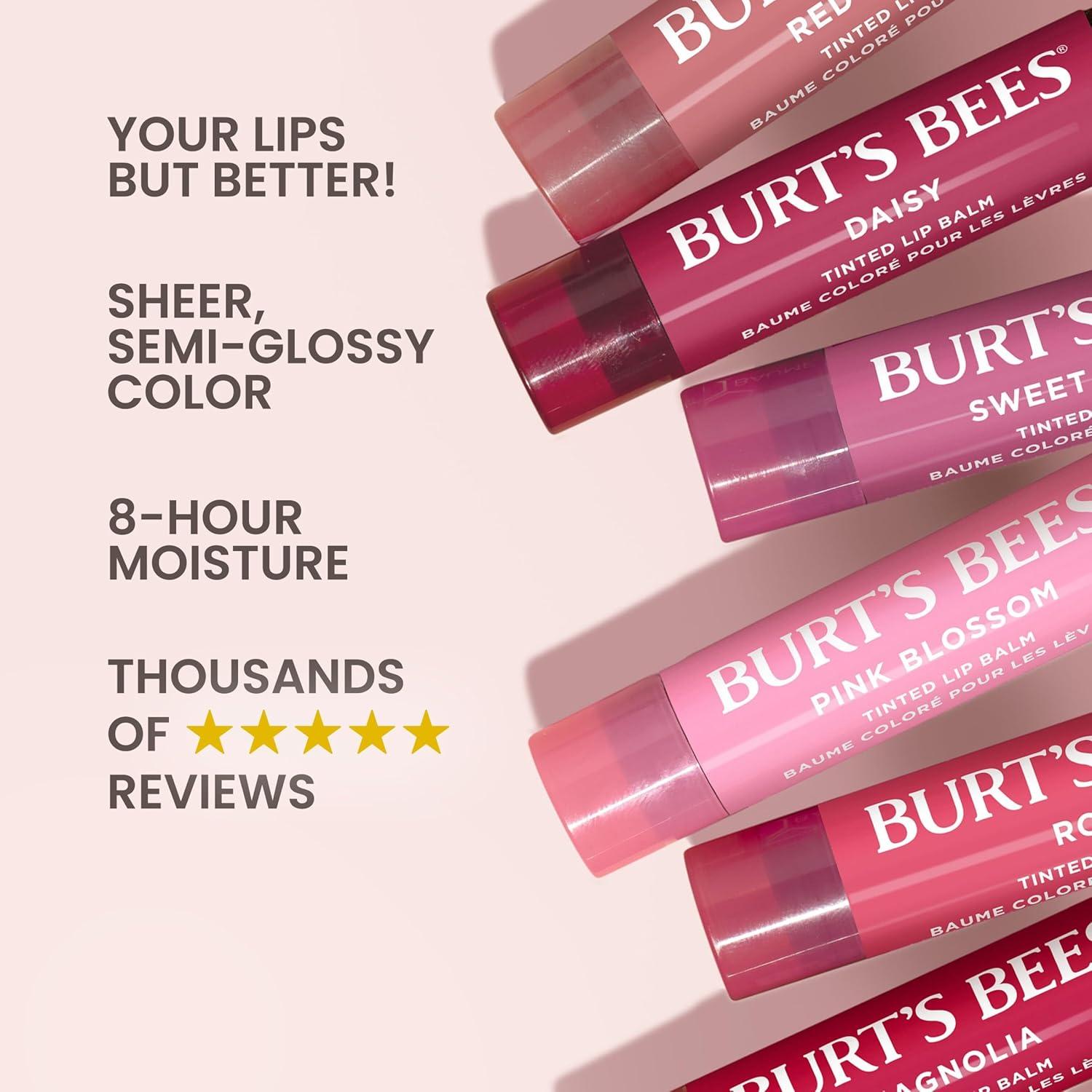 Bálsamo Labial Tinte Burt's Bees 2 en 1 Dahlia Roja 4.25g