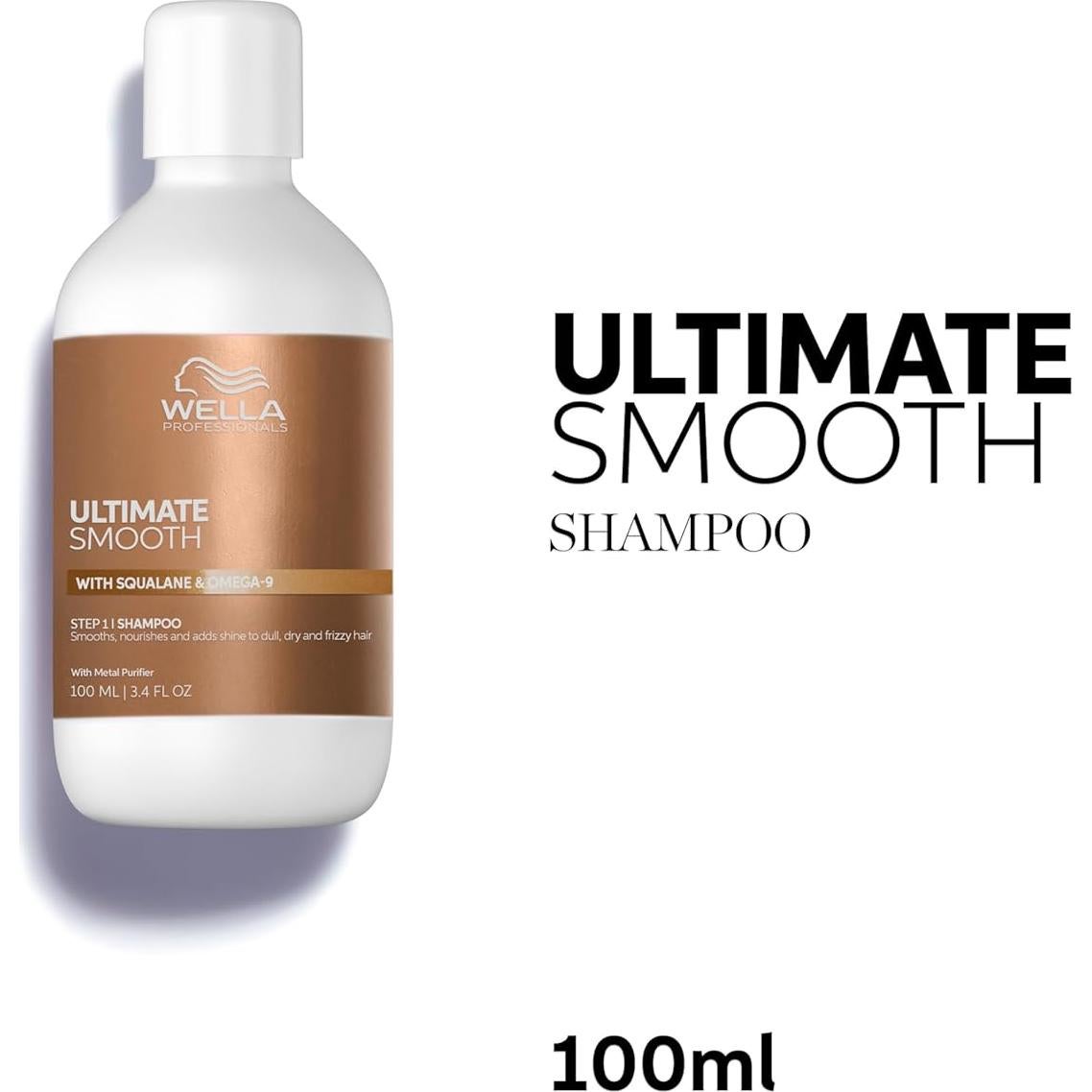 Champú Wella Professionals Ultimate Smooth 100 ml - Brillo y Suavidad