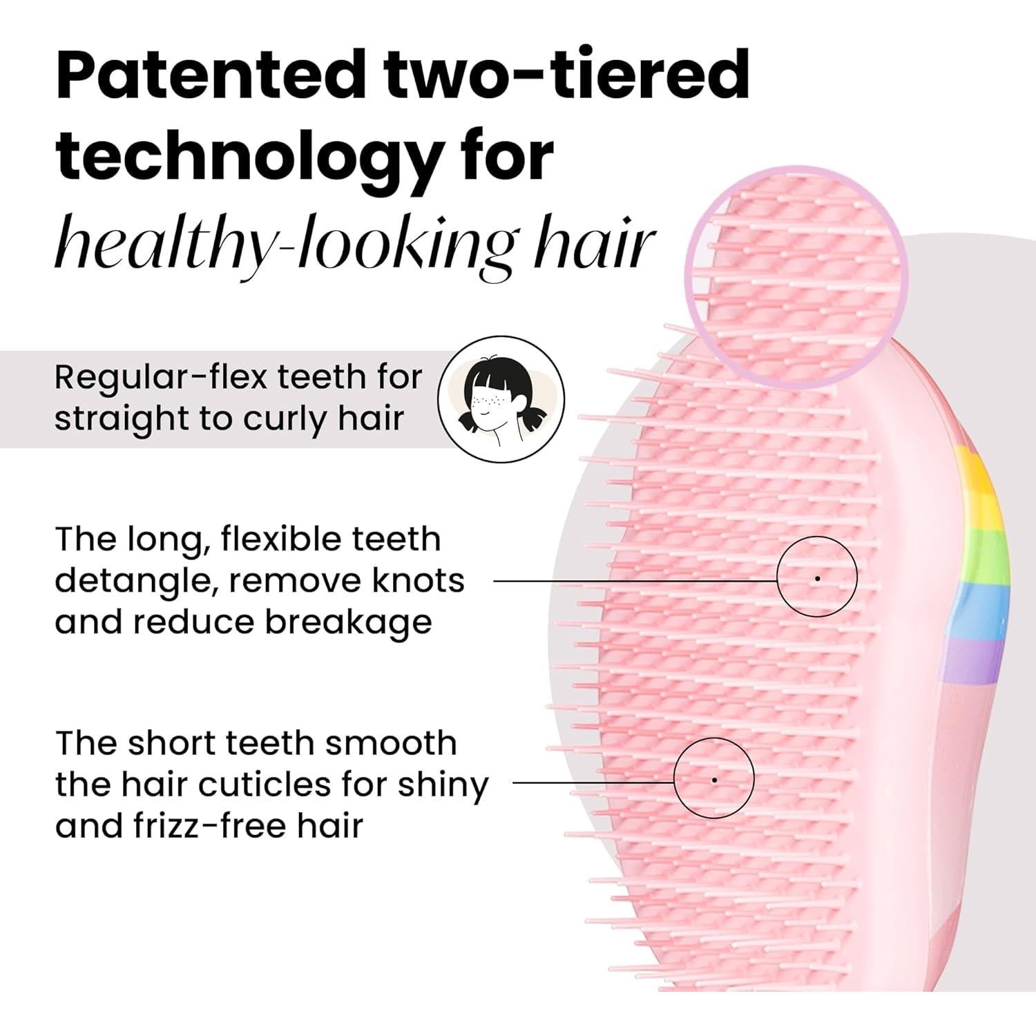 Cepillo Desenredante Mini Tangle Teezer Arcoíris Unicornio